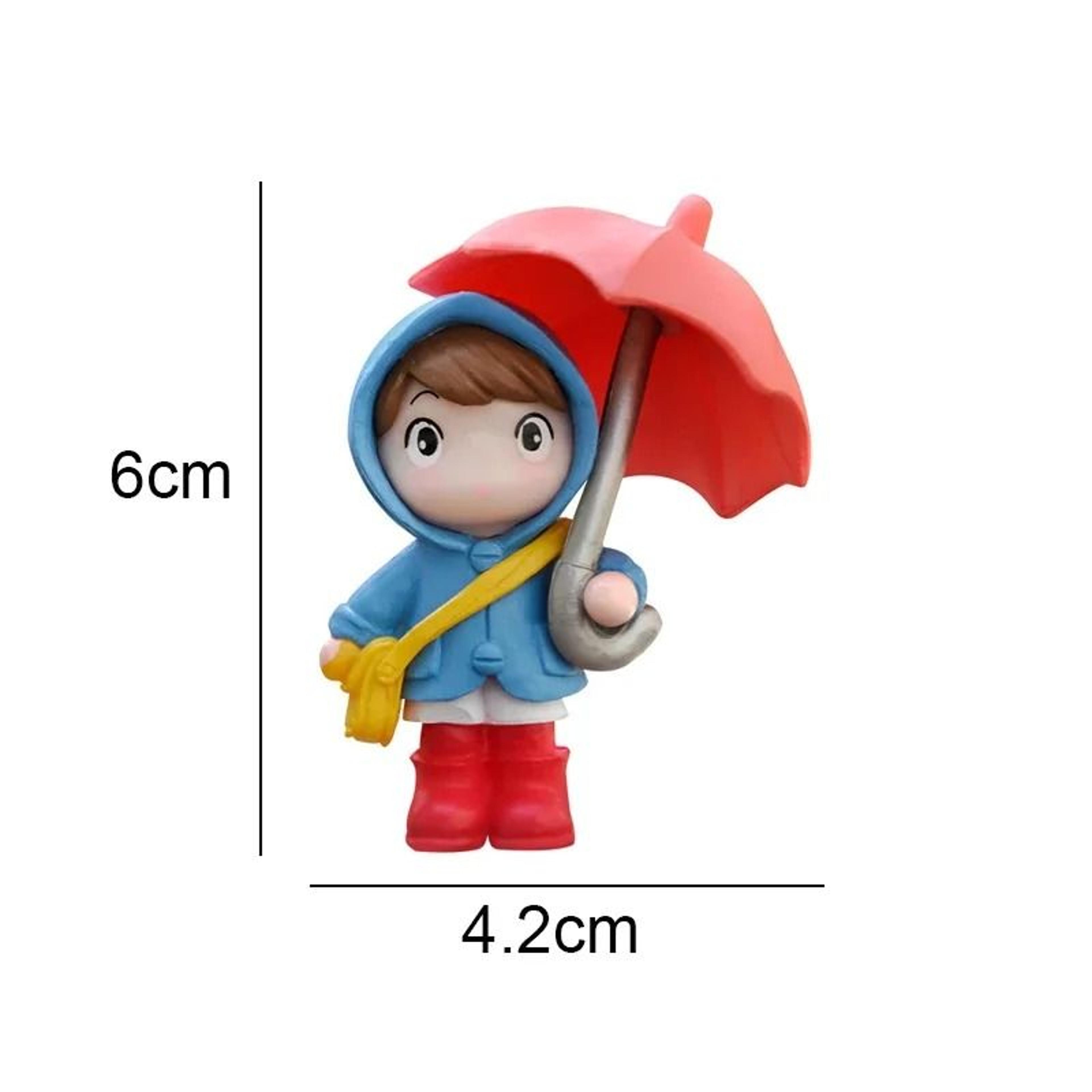 Cute Umbrella Couple Car Dashboard Figurines For Charming Interior Decor Gifts 6