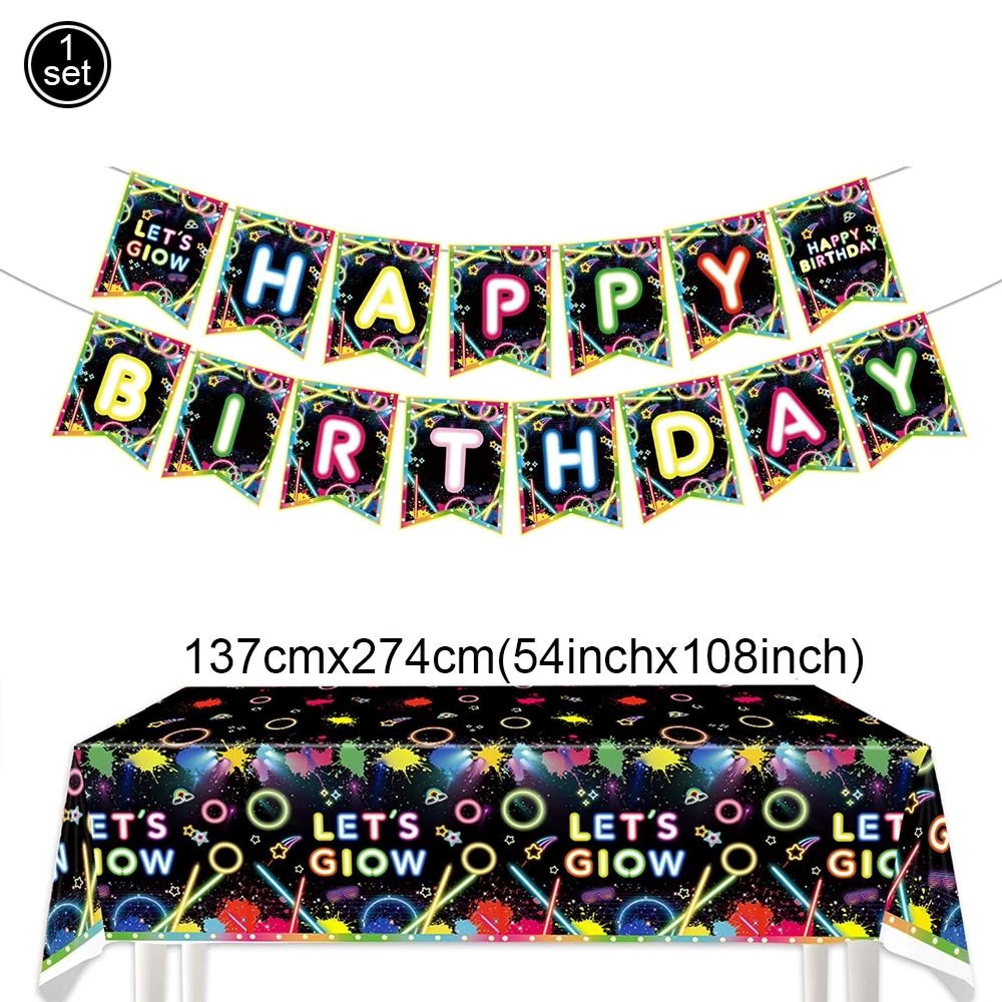 Neon Party Fedora Hats Glow Bright Under UV Blacklight Party Celebrations 26
