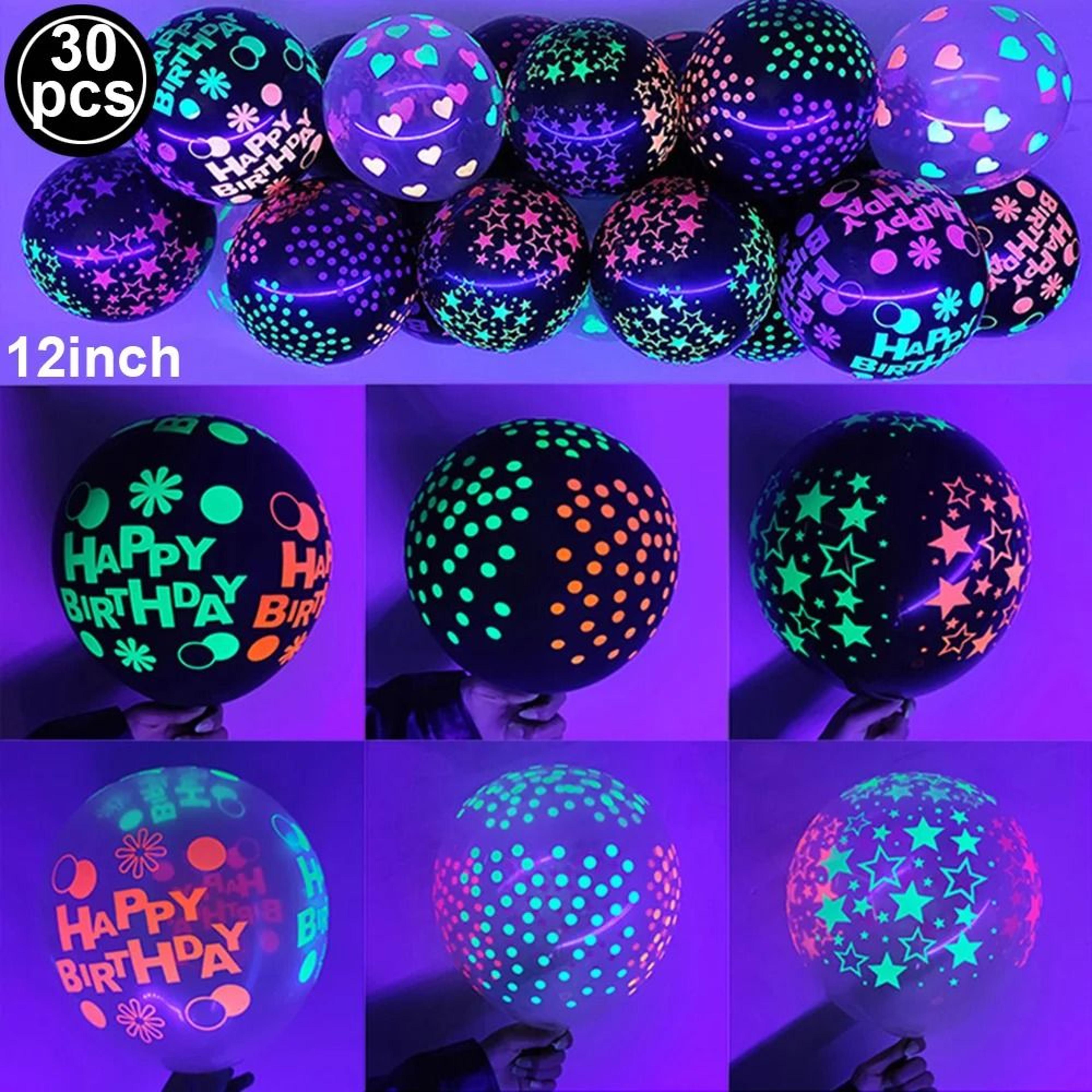 Neon Party Fedora Hats Glow Bright Under UV Blacklight Party Celebrations 20
