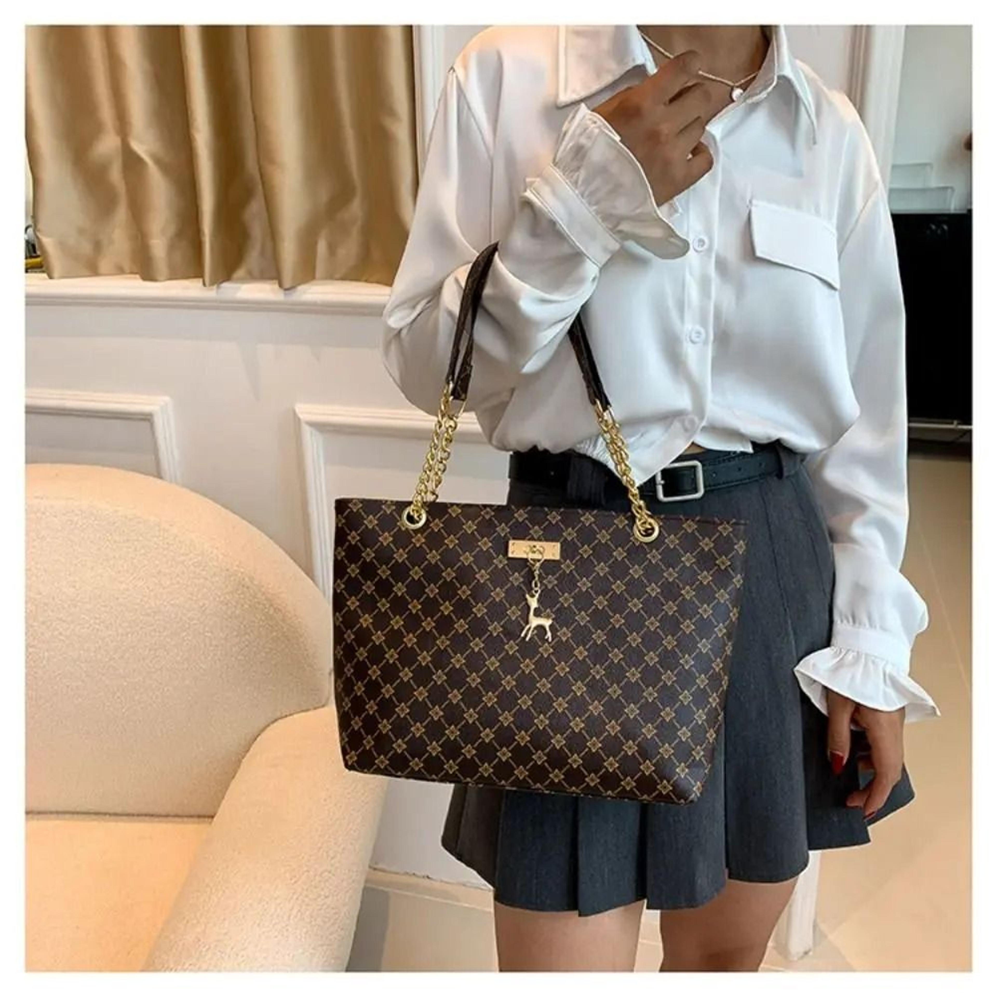 Large Capacity Printed Tote Bag Brings Everyday Style And Easy Storage 0