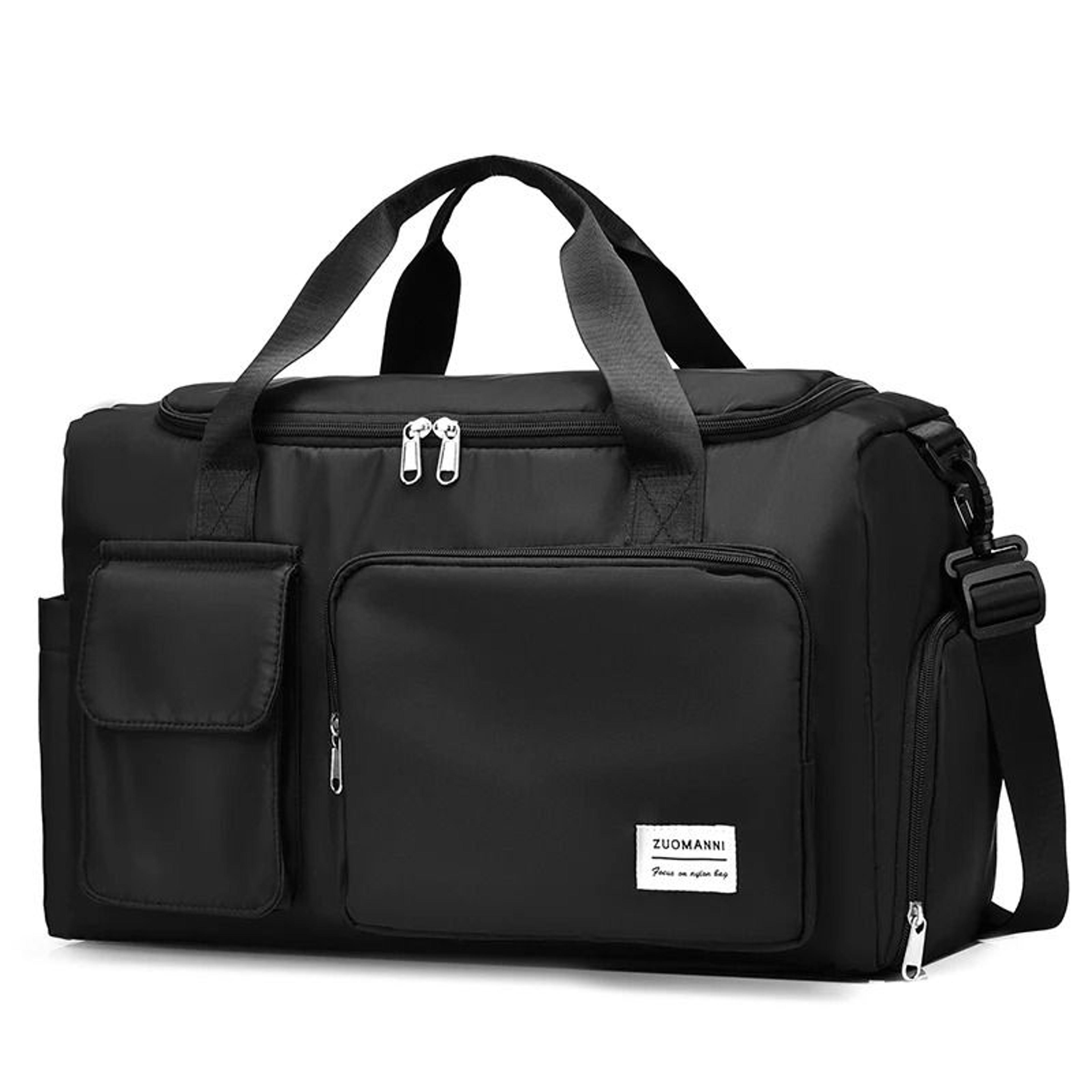 Large Capacity Weekender Duffle Bag With Shoe Compartment Simplifies Travel Packing 2