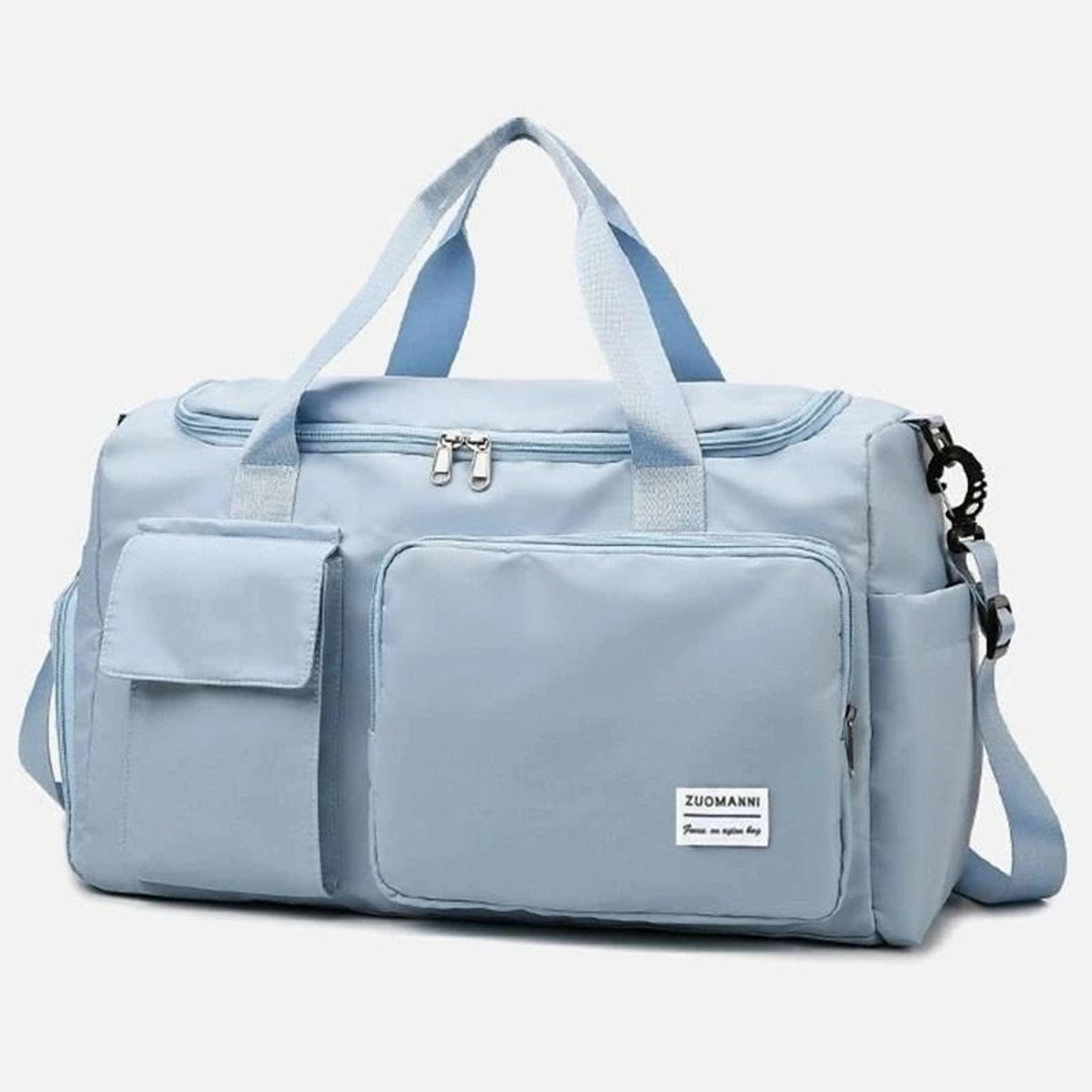 Large Capacity Weekender Duffle Bag With Shoe Compartment For Easy Travel 4