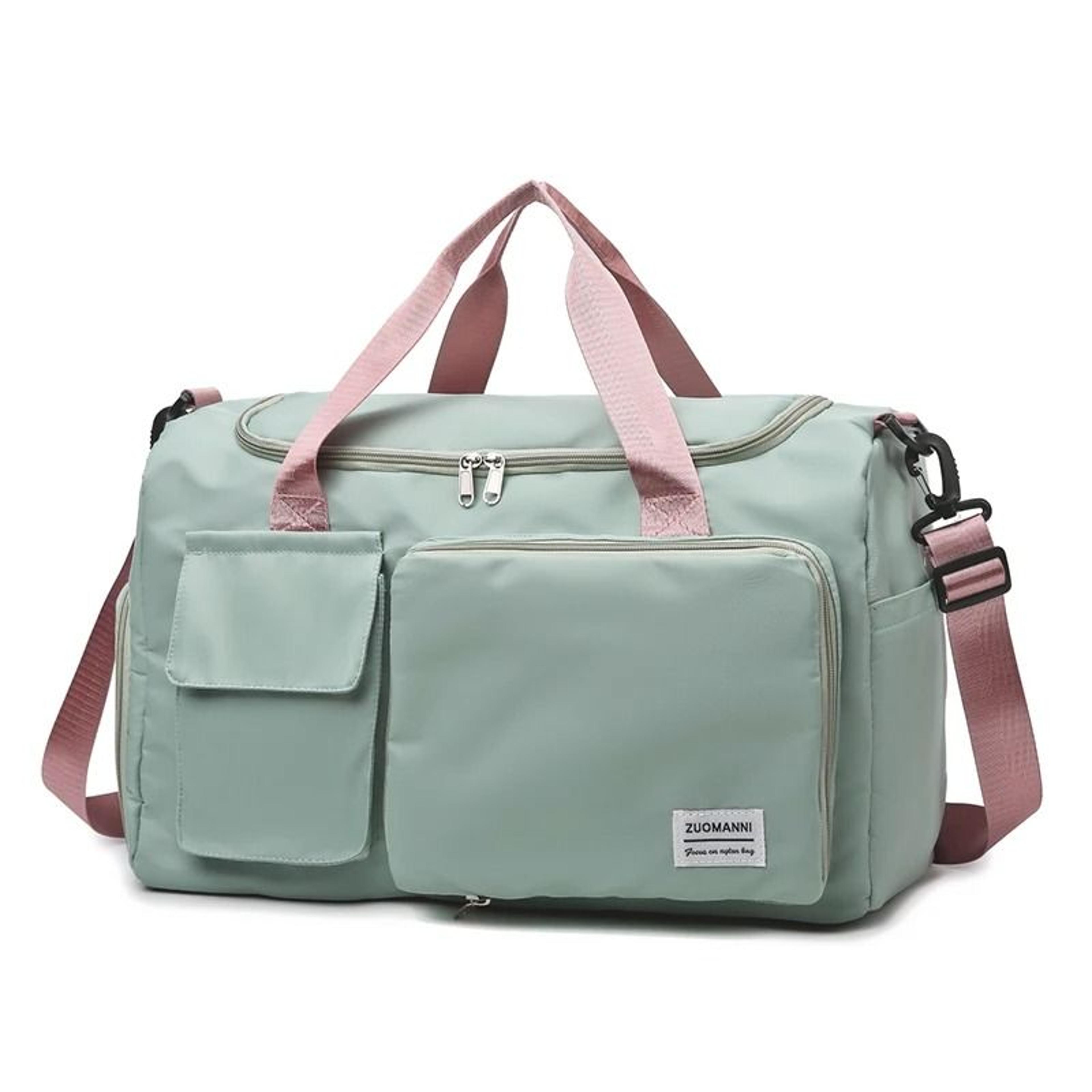 Large Capacity Weekender Duffle Bag With Shoe Compartment For Easy Travel 5