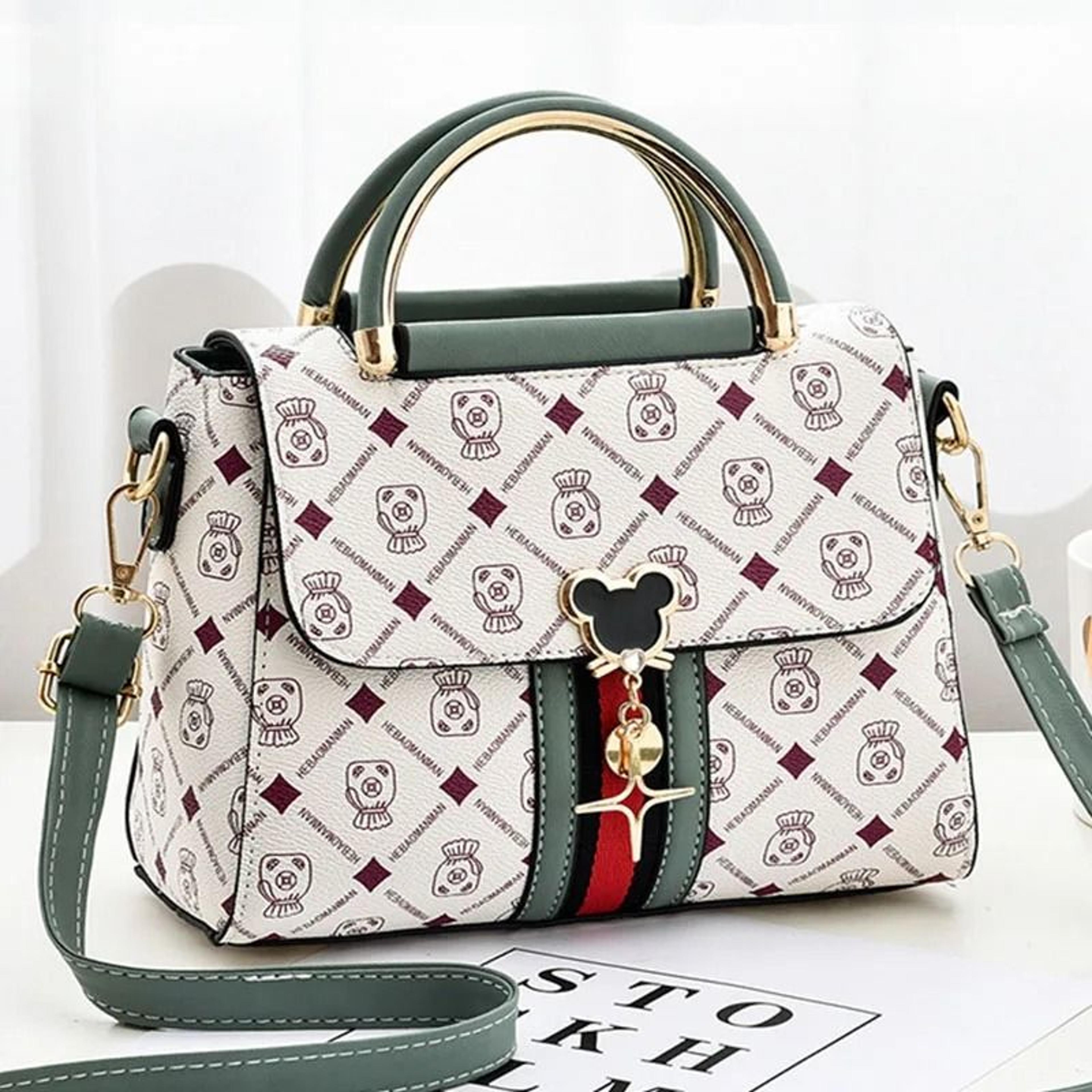 Monogram Womens Shoulder Tote Bag With Spacious Everyday Carry Design 8