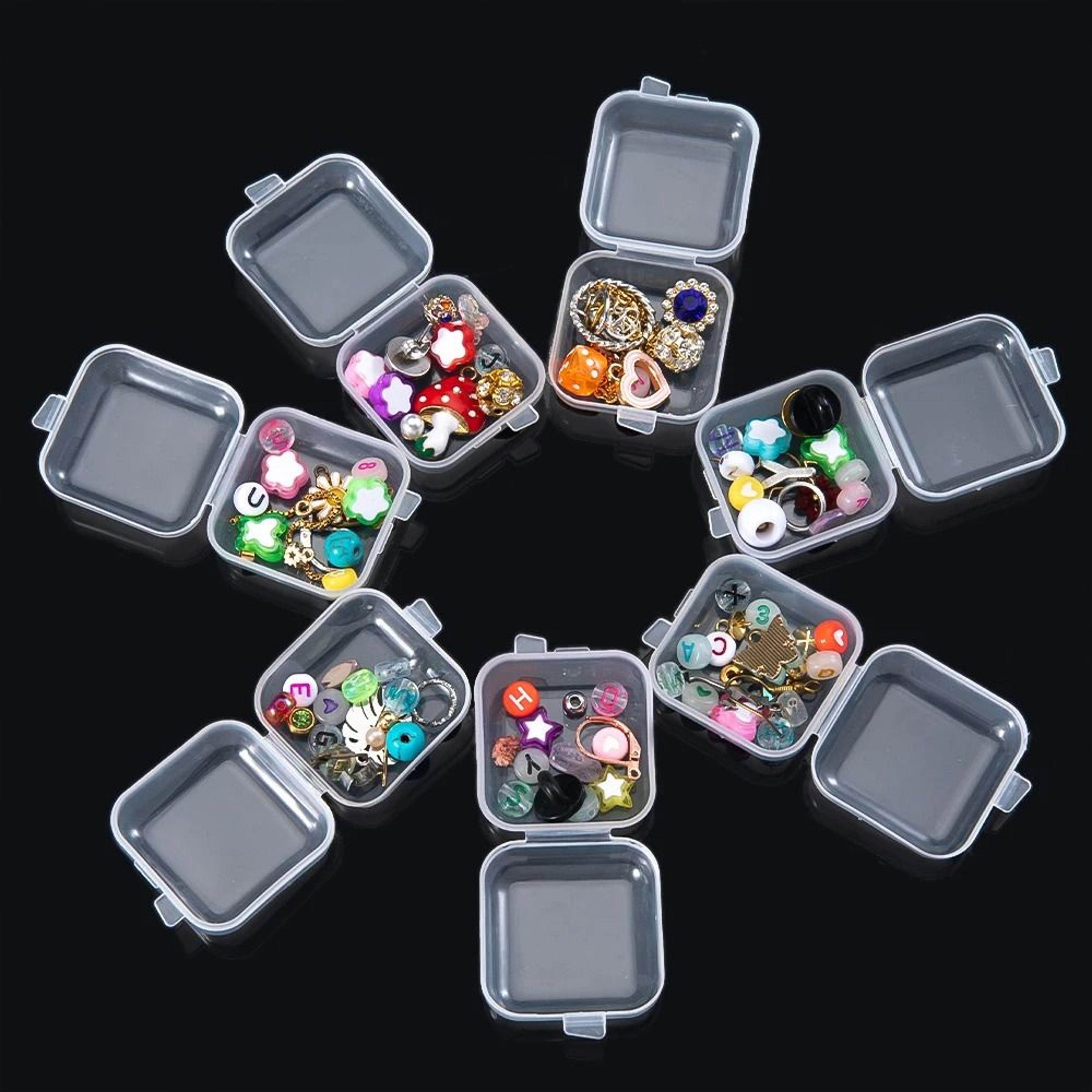 Mini Transparent Jewelry Storage Boxes For Earrings Rings Earplugs And Travel 4