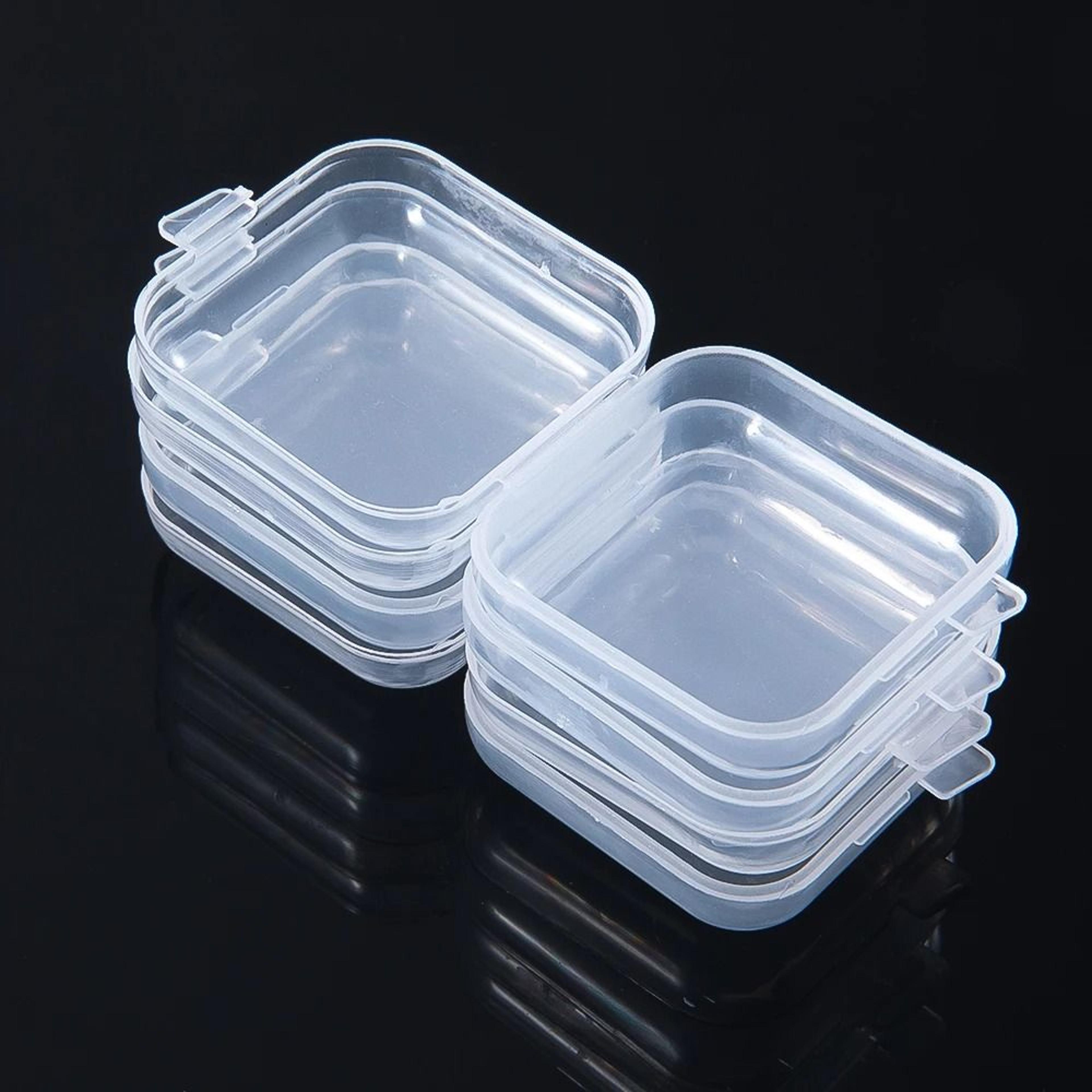 Mini Transparent Jewelry Storage Boxes For Earrings Rings Earplugs And Travel 5
