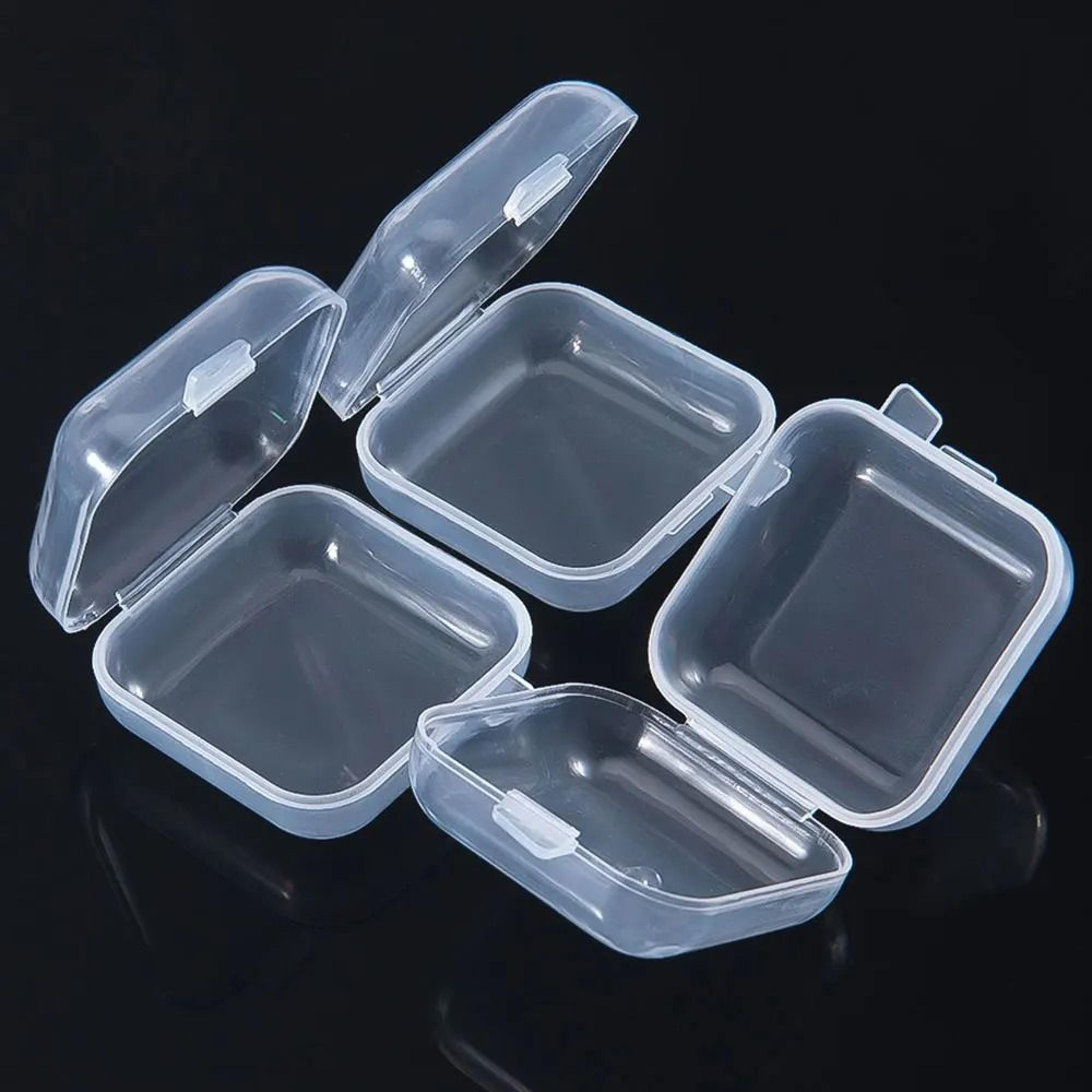 Mini Transparent Jewelry Storage Boxes For Earrings Rings Earplugs And Travel 8