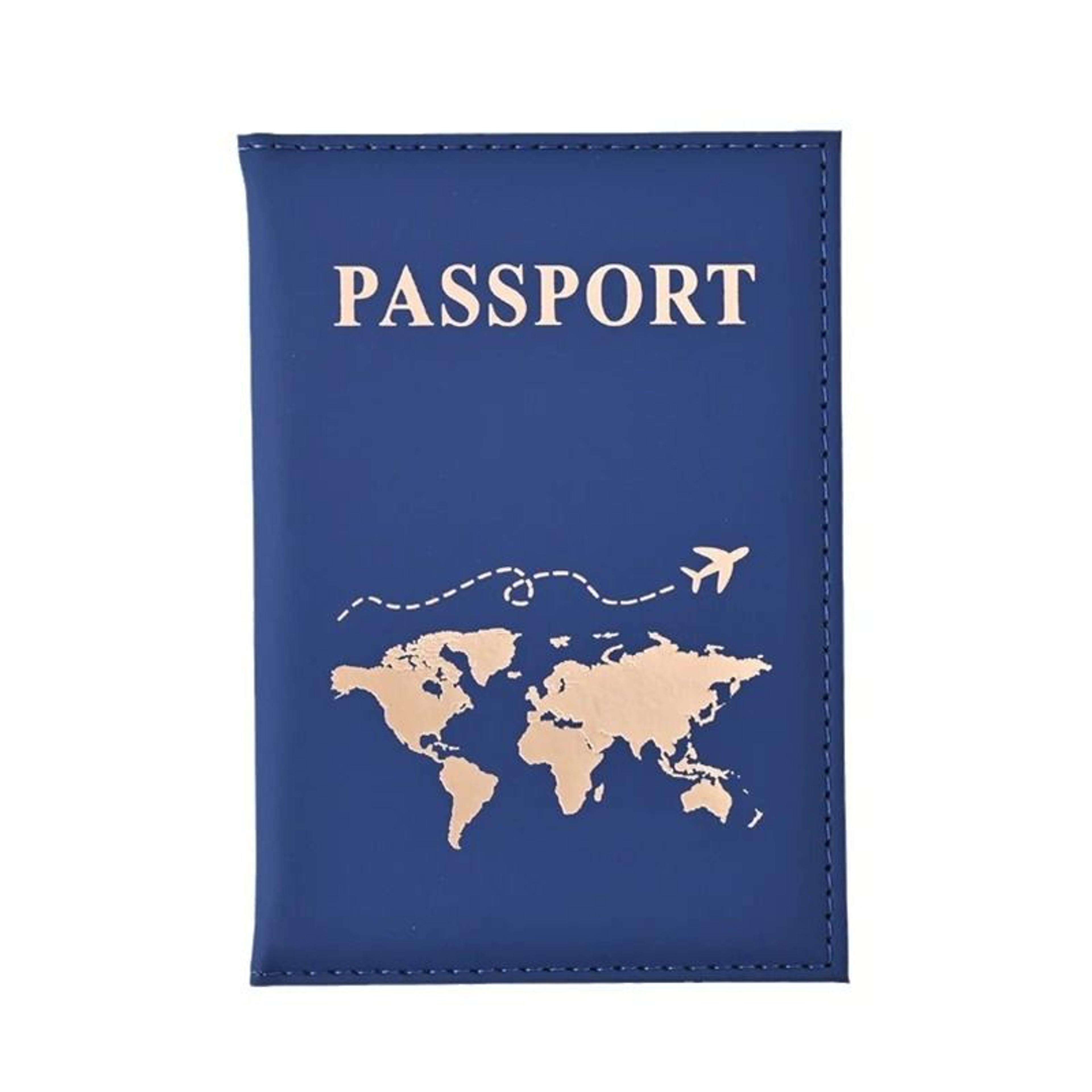 Stylish World Map Passport Holder With Card Slots For Easy Travel 2