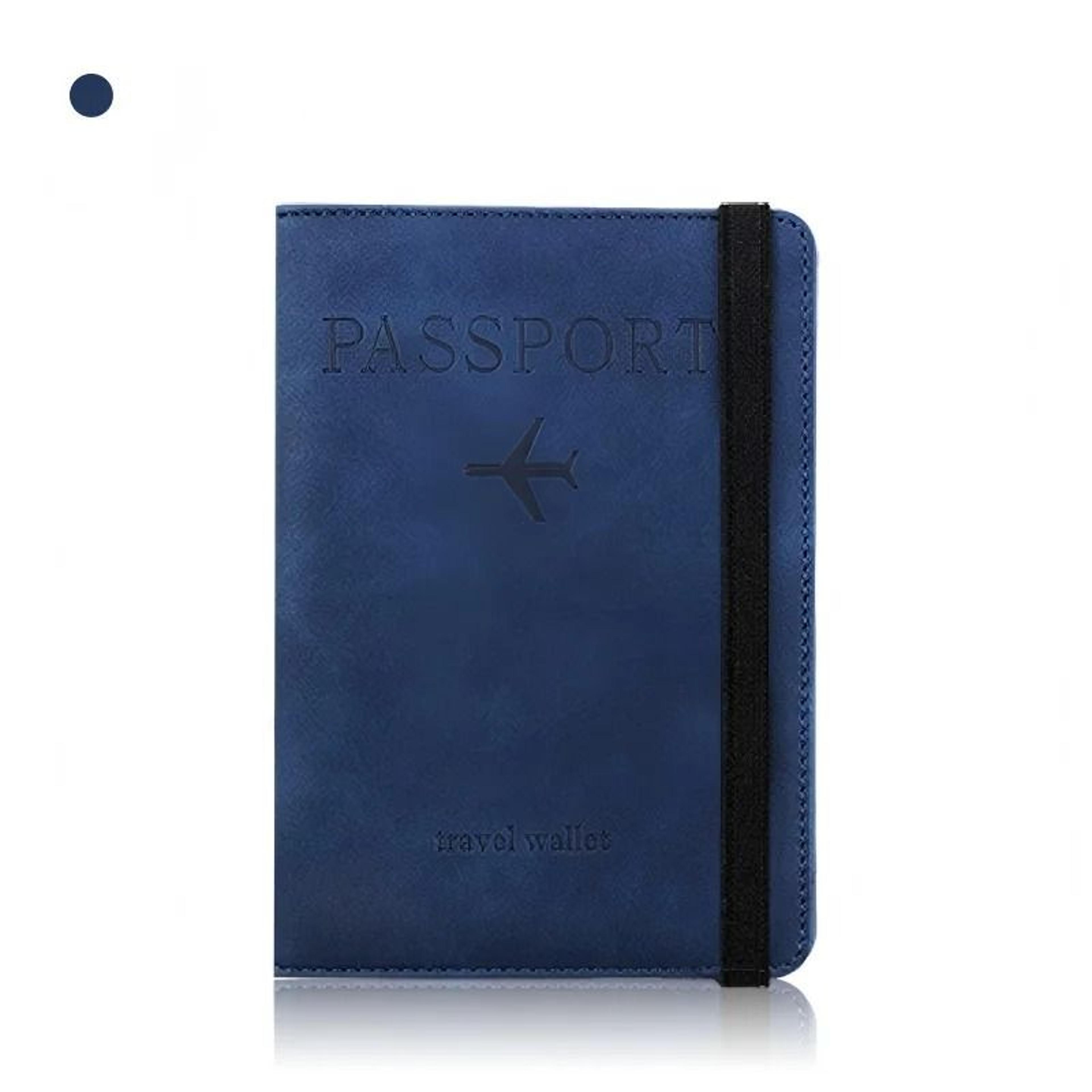 Organized PU Leather Passport Wallet With Card Storage For Business Travel 4