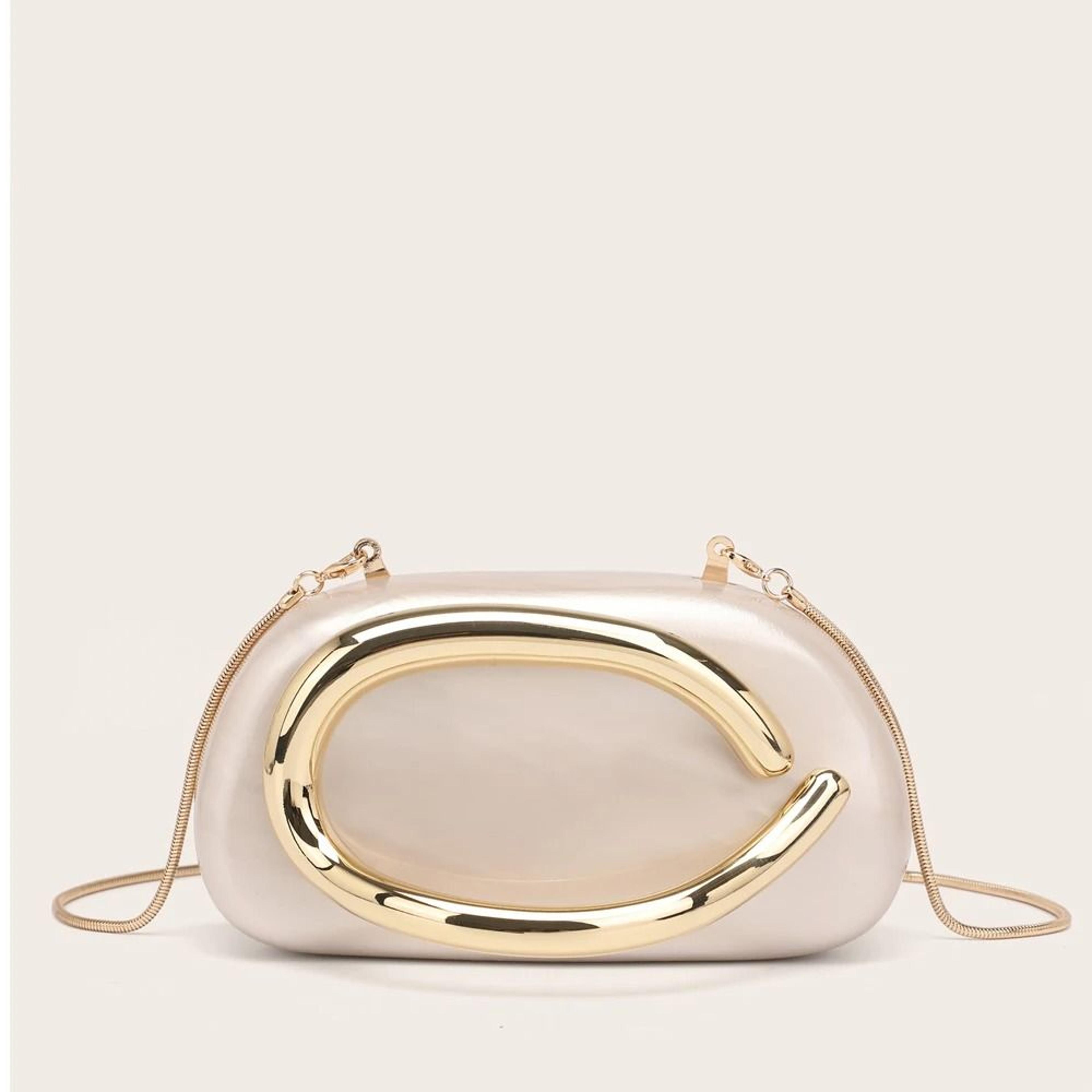 Elegant Gold Metal Evening Clutch Keeps Essentials Close For Special Occasions 4