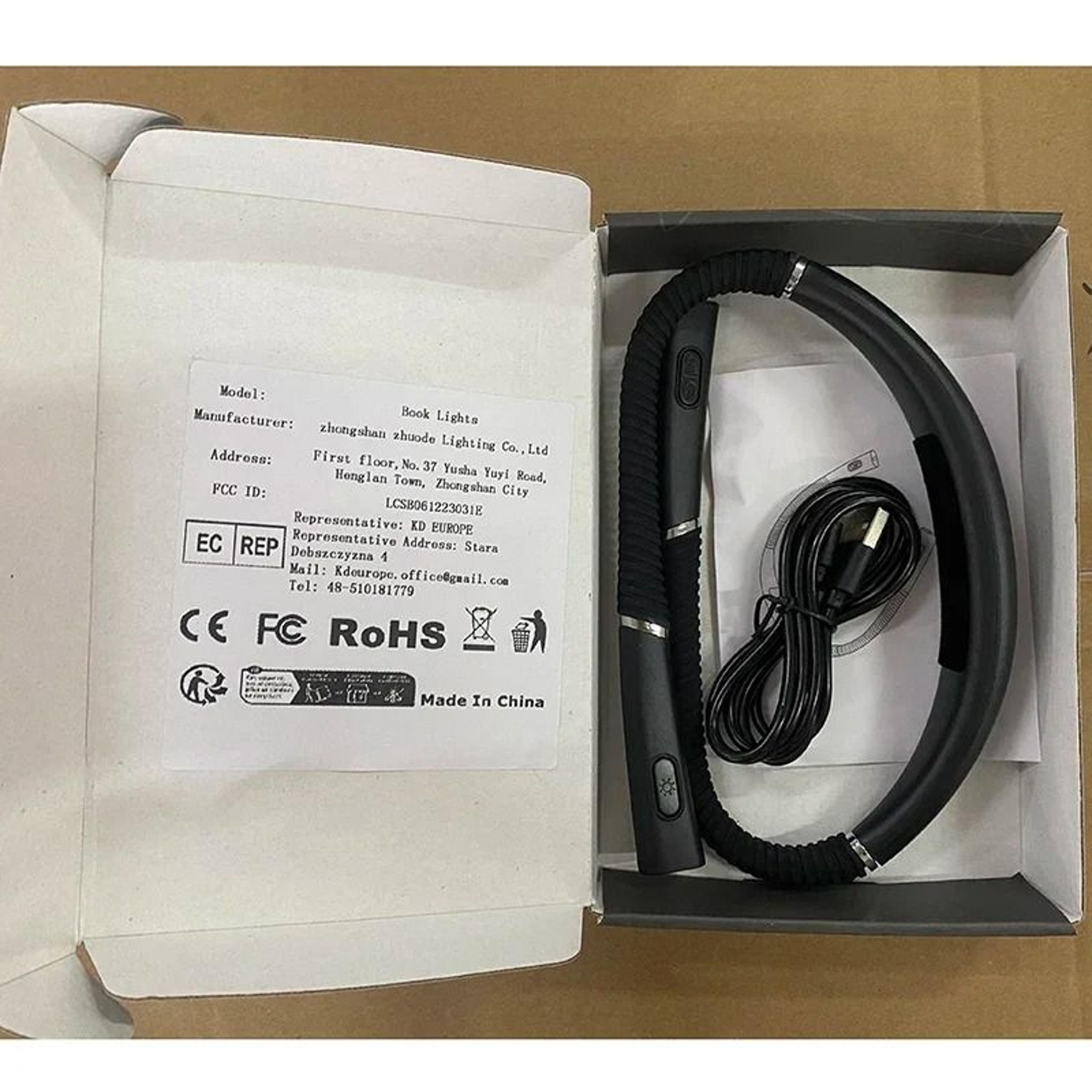 Rechargeable Neck Reading Light Keeps Pages Bright Hands Free Anywhere Comfortably 7