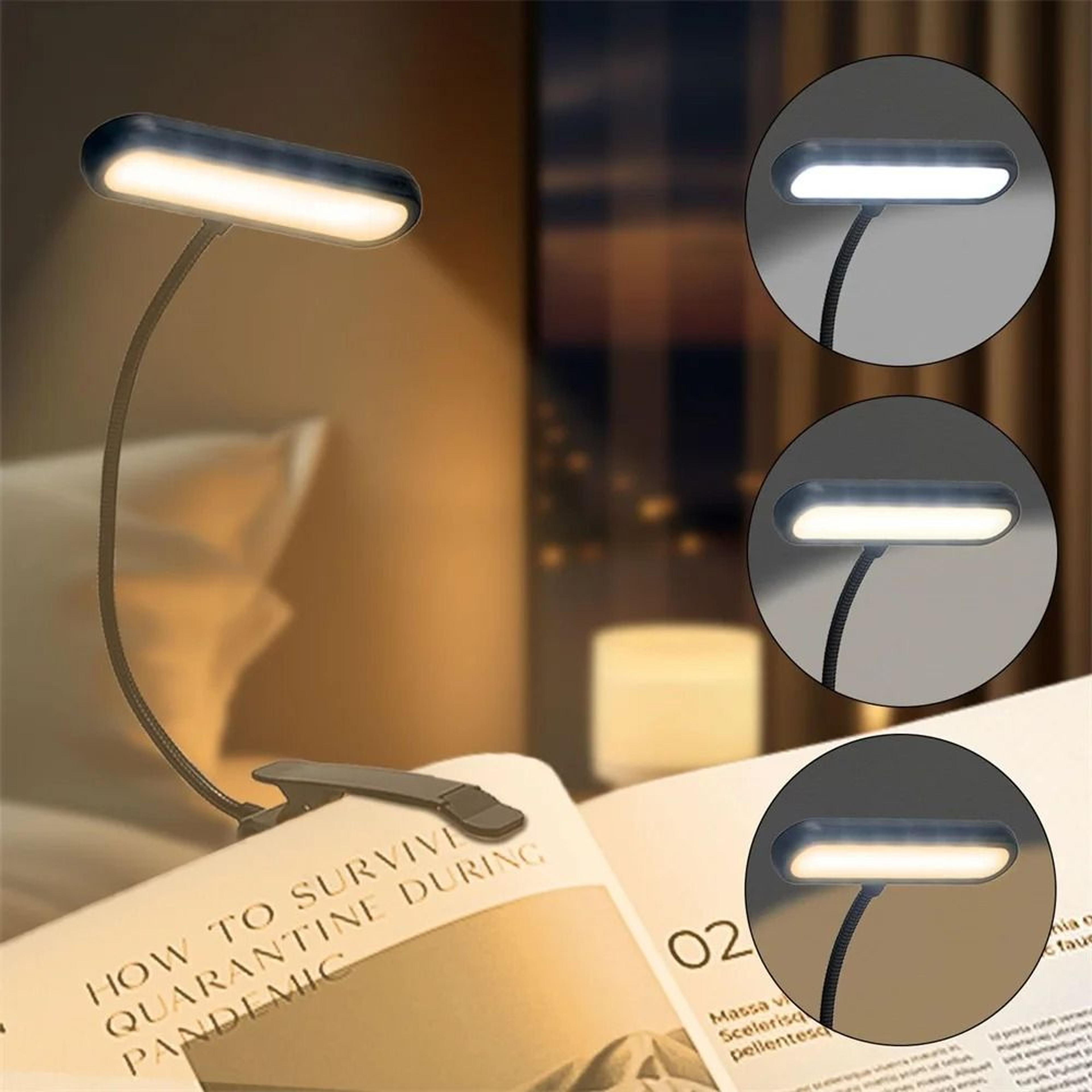 Rechargeable Clip On Reading Light Makes Night Reading Easy Anywhere Comfortably 6