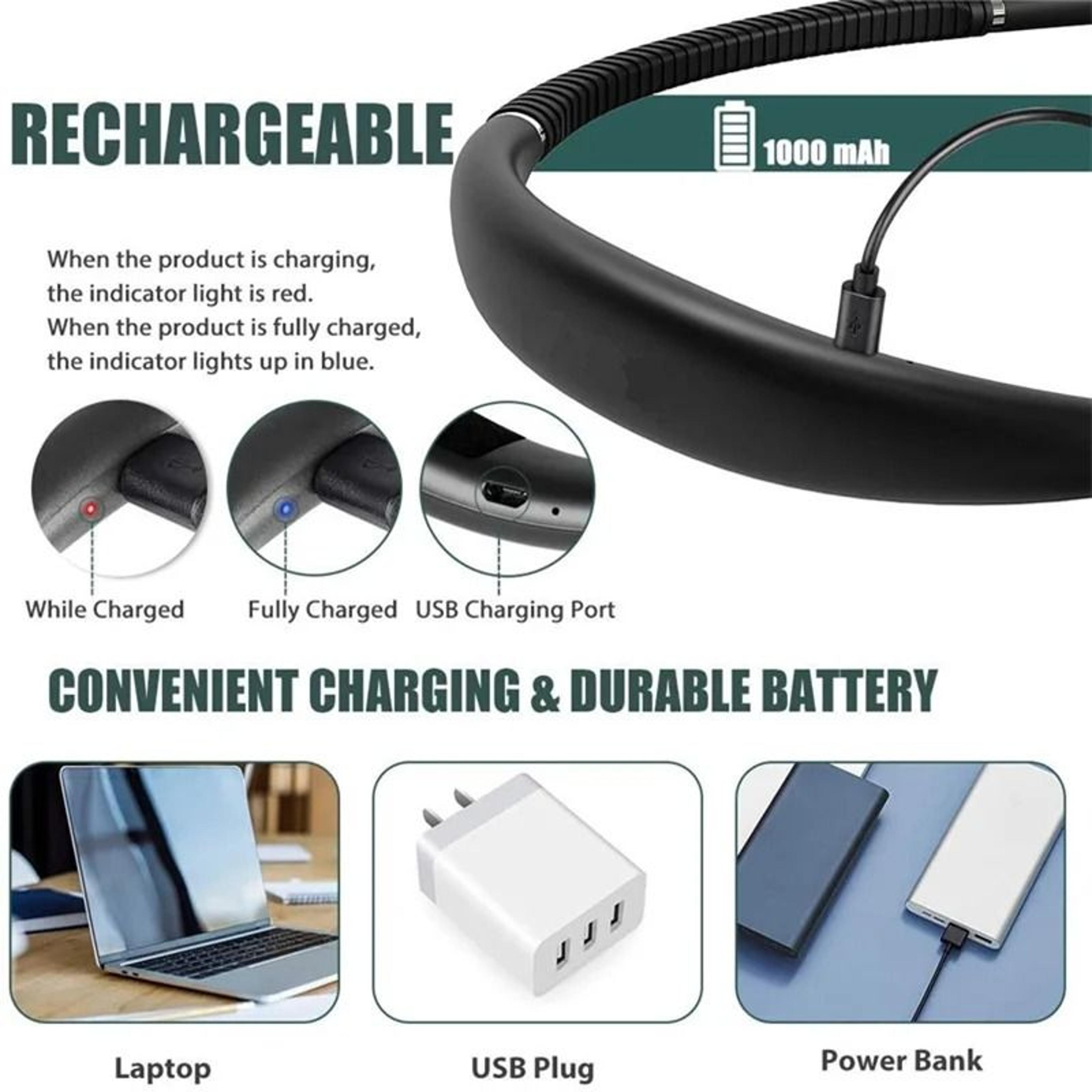 Rechargeable LED Neck Reading Light For Hands Free Reading Comfort Anywhere 8