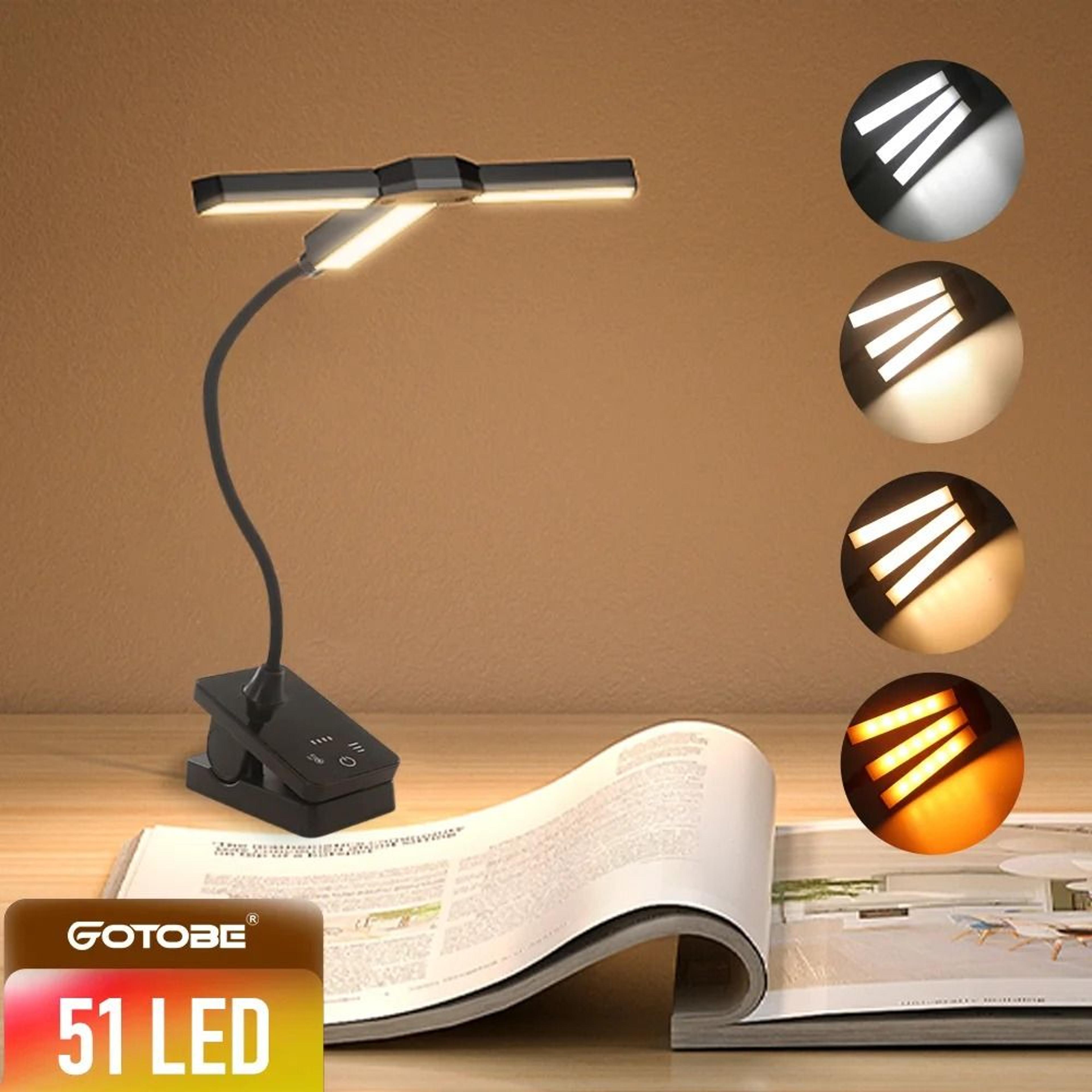 Eye Care 51 LED Clip On Reading Light With Adjustable Brightness 0