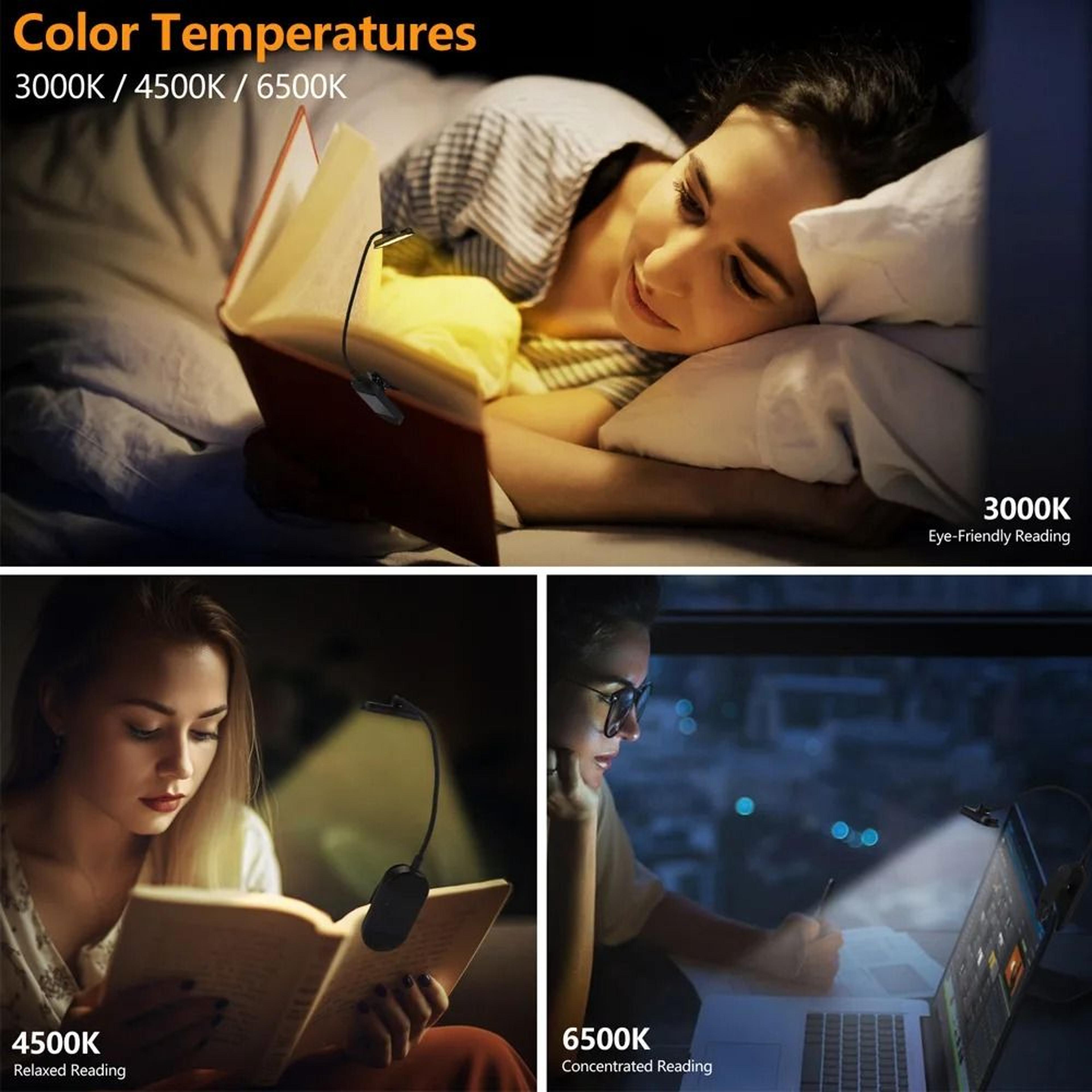 Mini Rechargeable Clip On Book Light For Comfortable Night Reading Anywhere 3