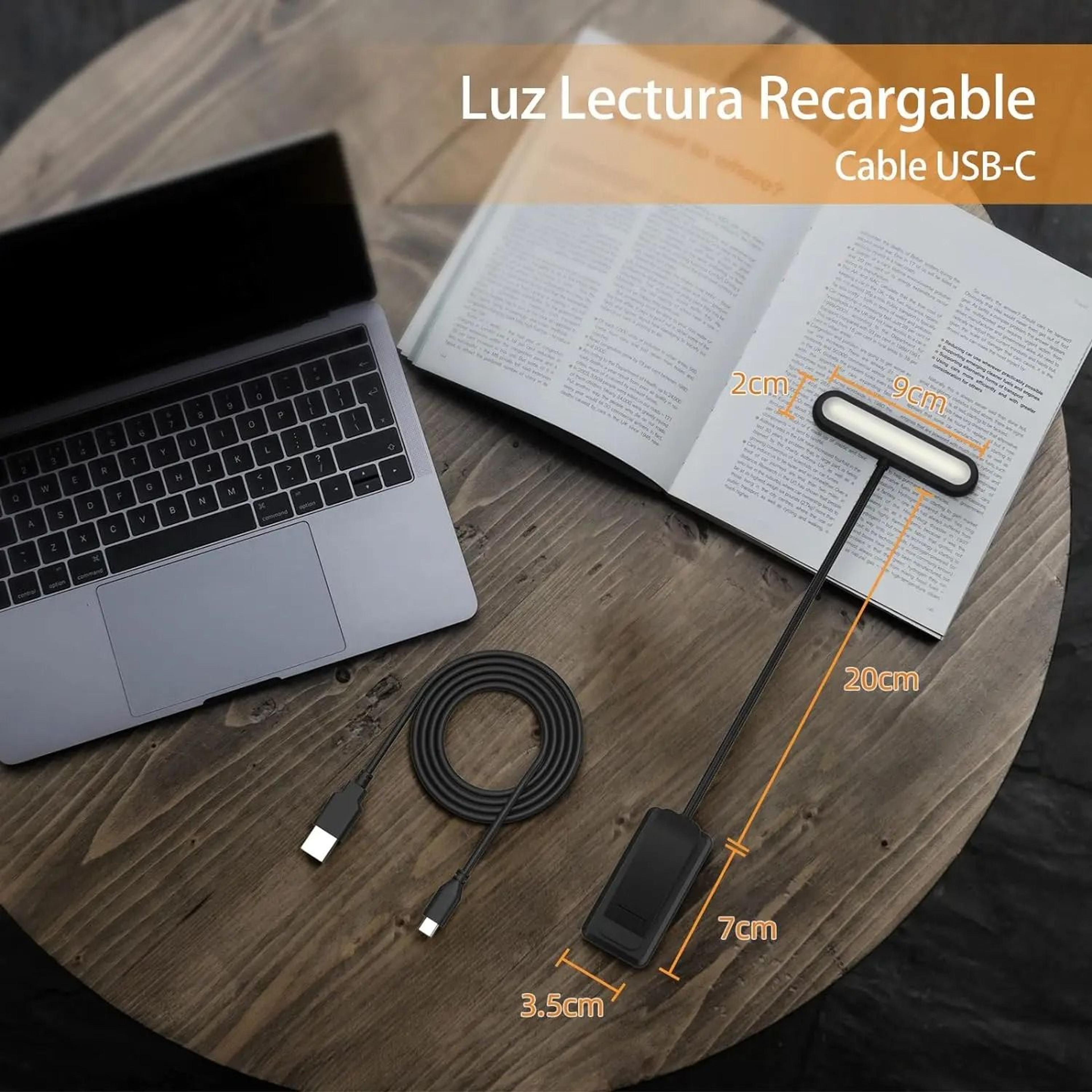 Rechargeable Clip On Book Light With Adjustable Three Color Reading Modes 5