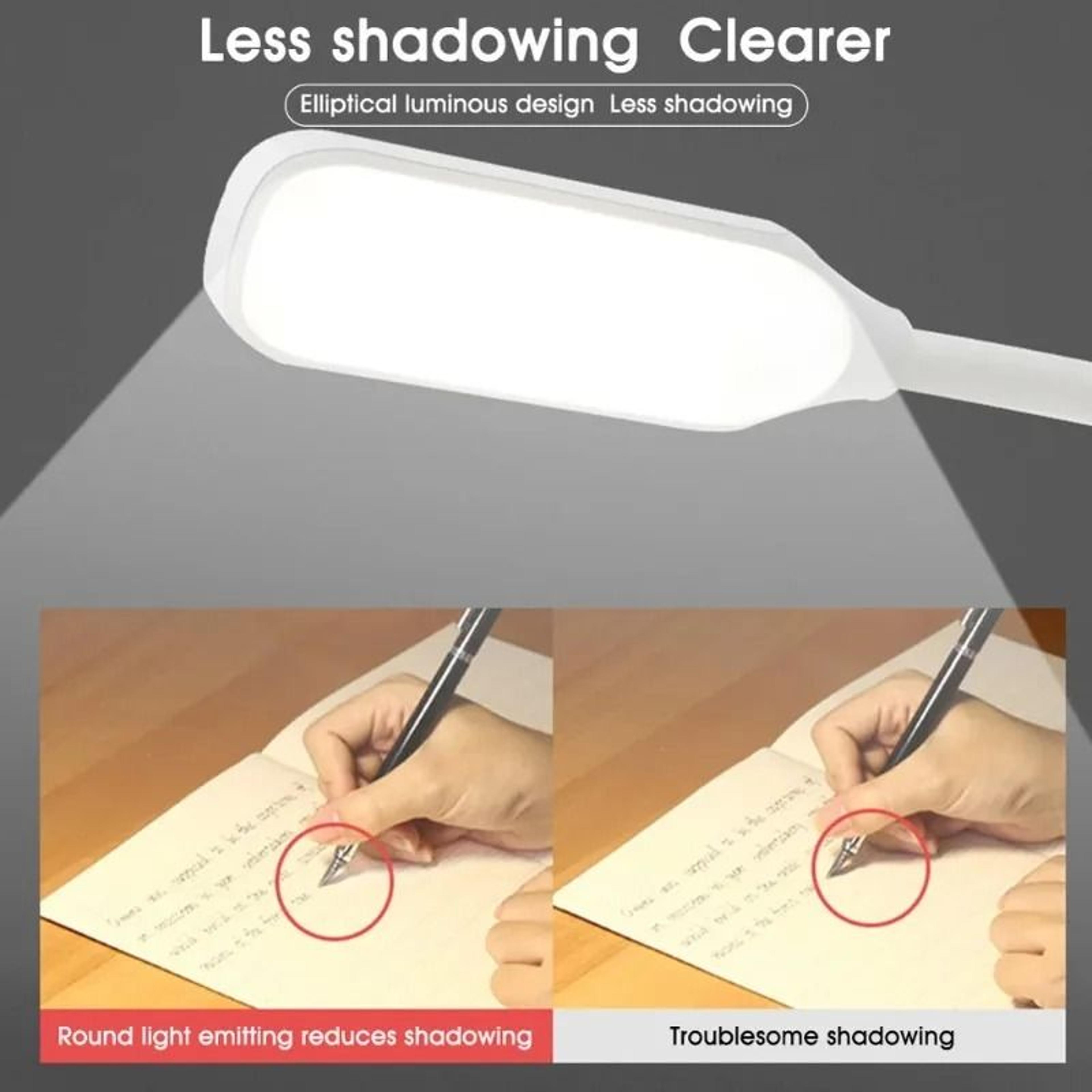 Rechargeable Clip On LED Book Light With Flexible Gooseneck Three Modes 4