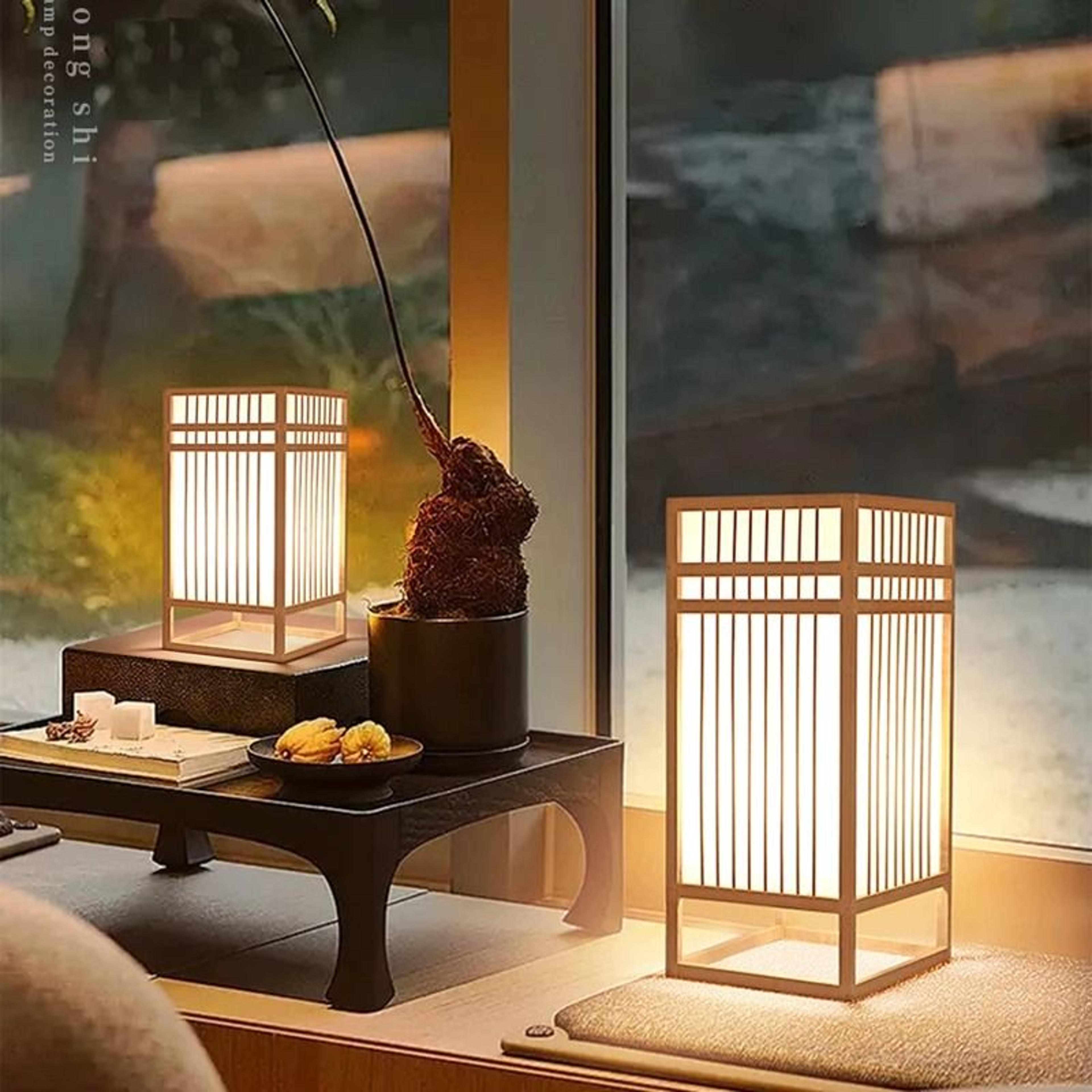 handmade bamboo woven table lamp for warm cozy reading spaces