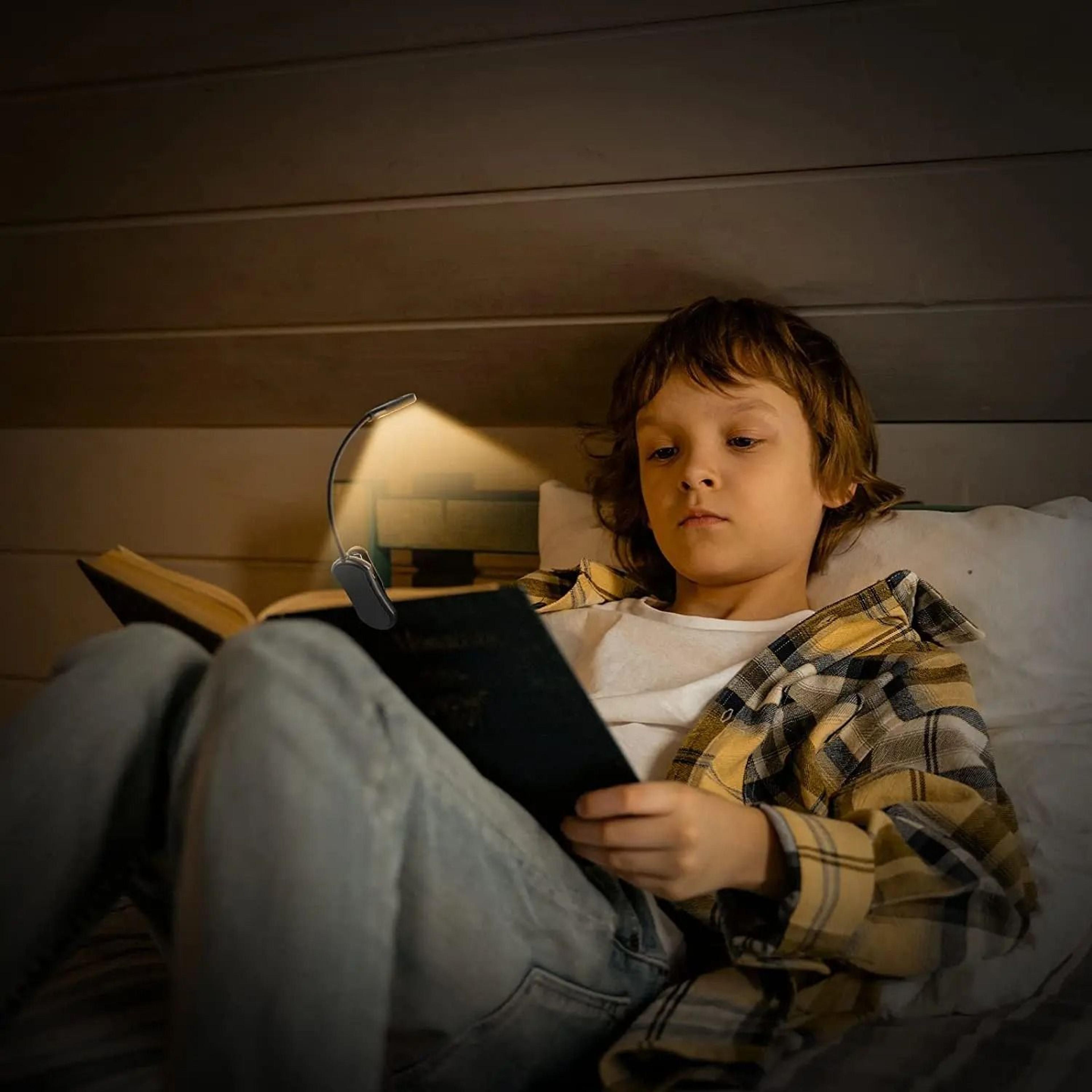 Rechargeable Clip On Book Light For Adjustable Bedside Reading Anywhere Comfortably 6