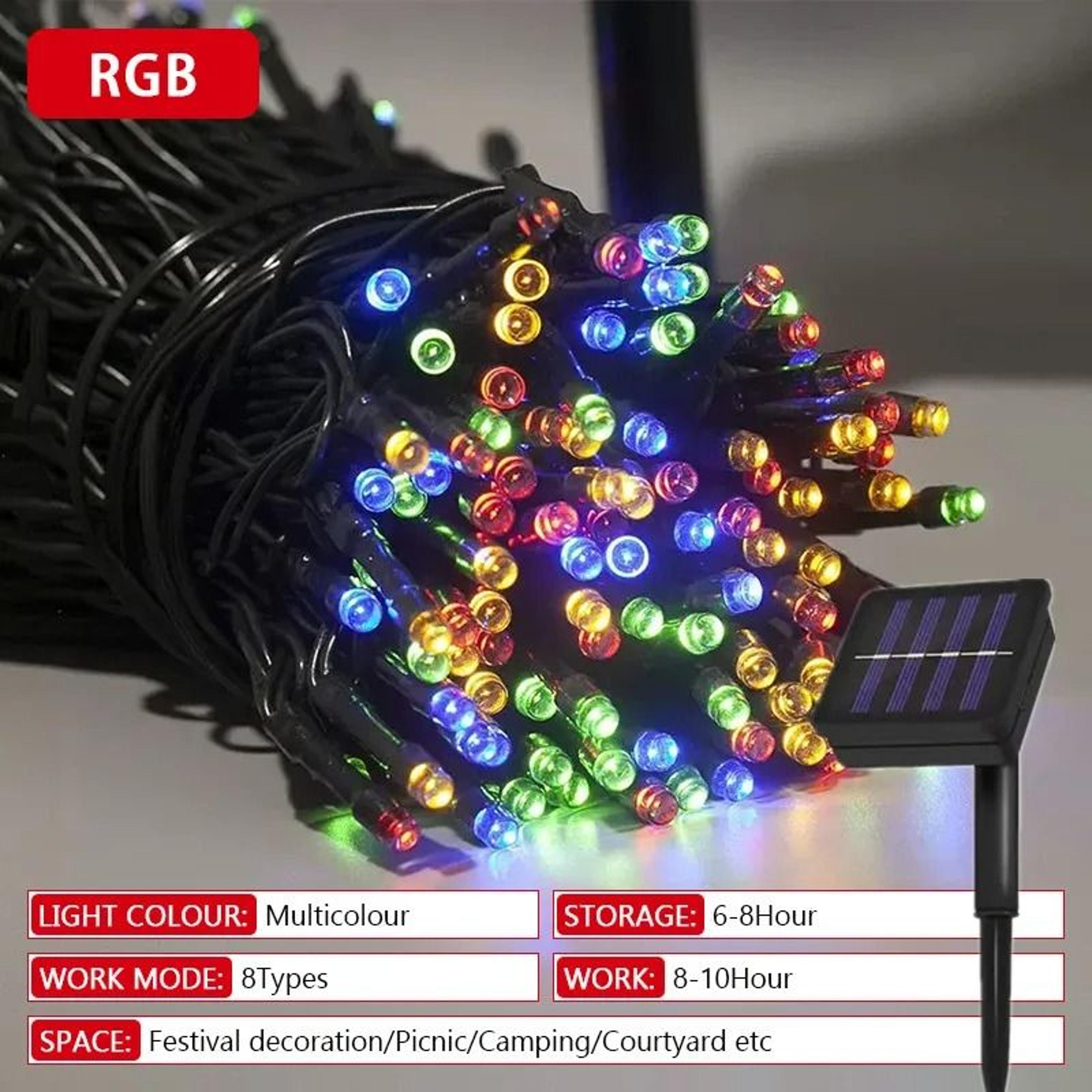 Solar Powered Waterproof Fairy String Lights For Magical Outdoor Holiday Decor 3