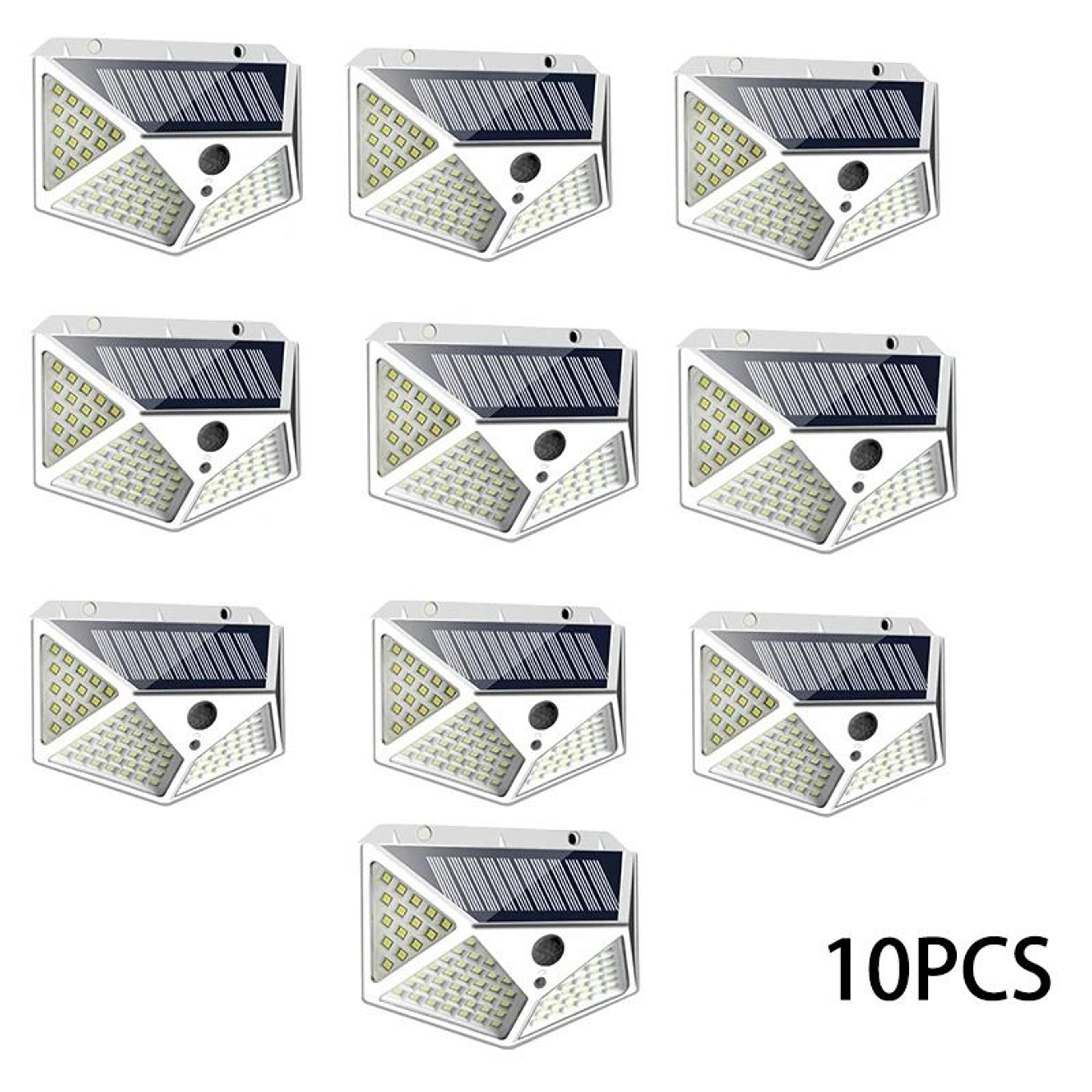 Solar Motion Sensor Wall Lights With 100 LEDs For Outdoor Security 6
