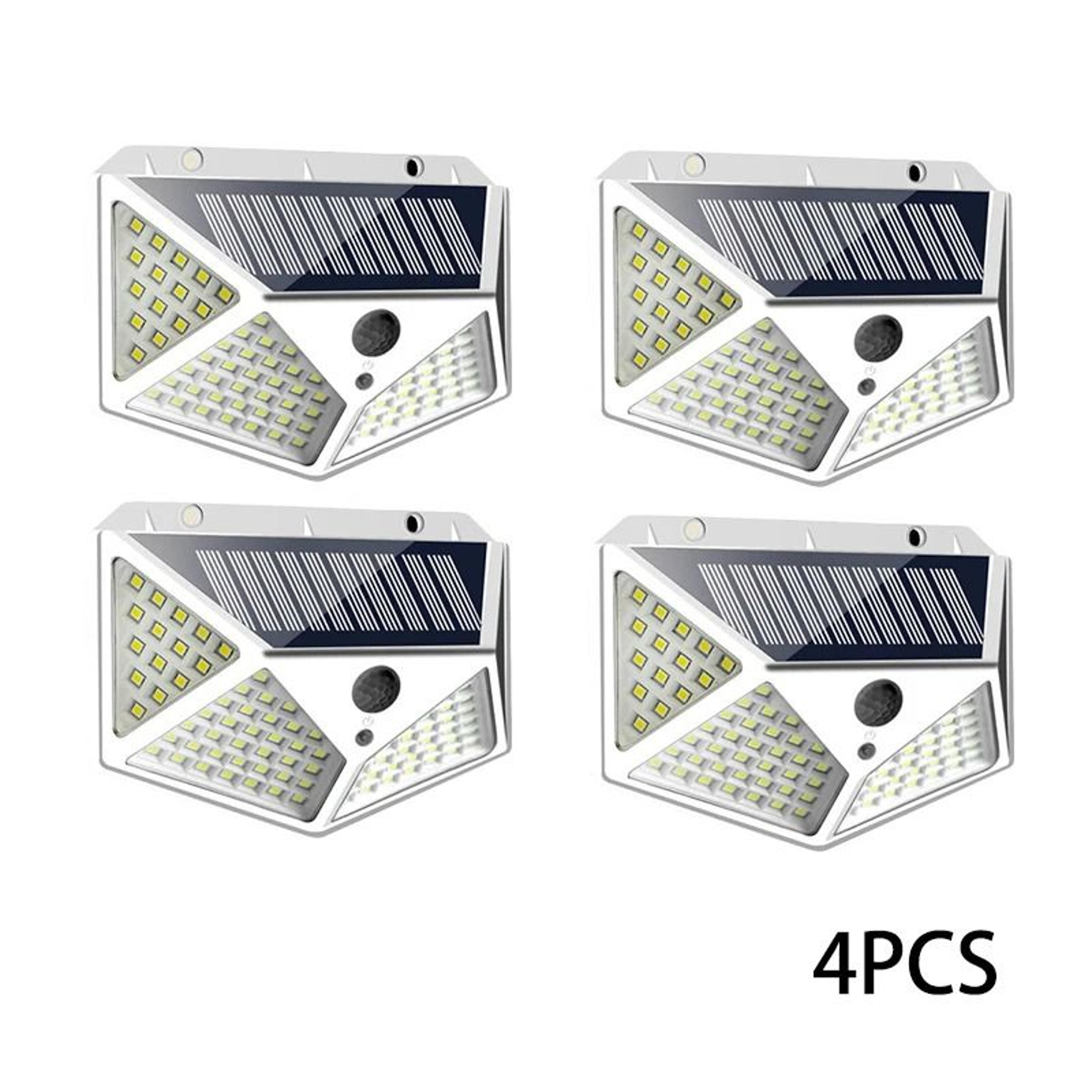 Solar Motion Sensor Wall Lights With 100 LEDs For Outdoor Security 3