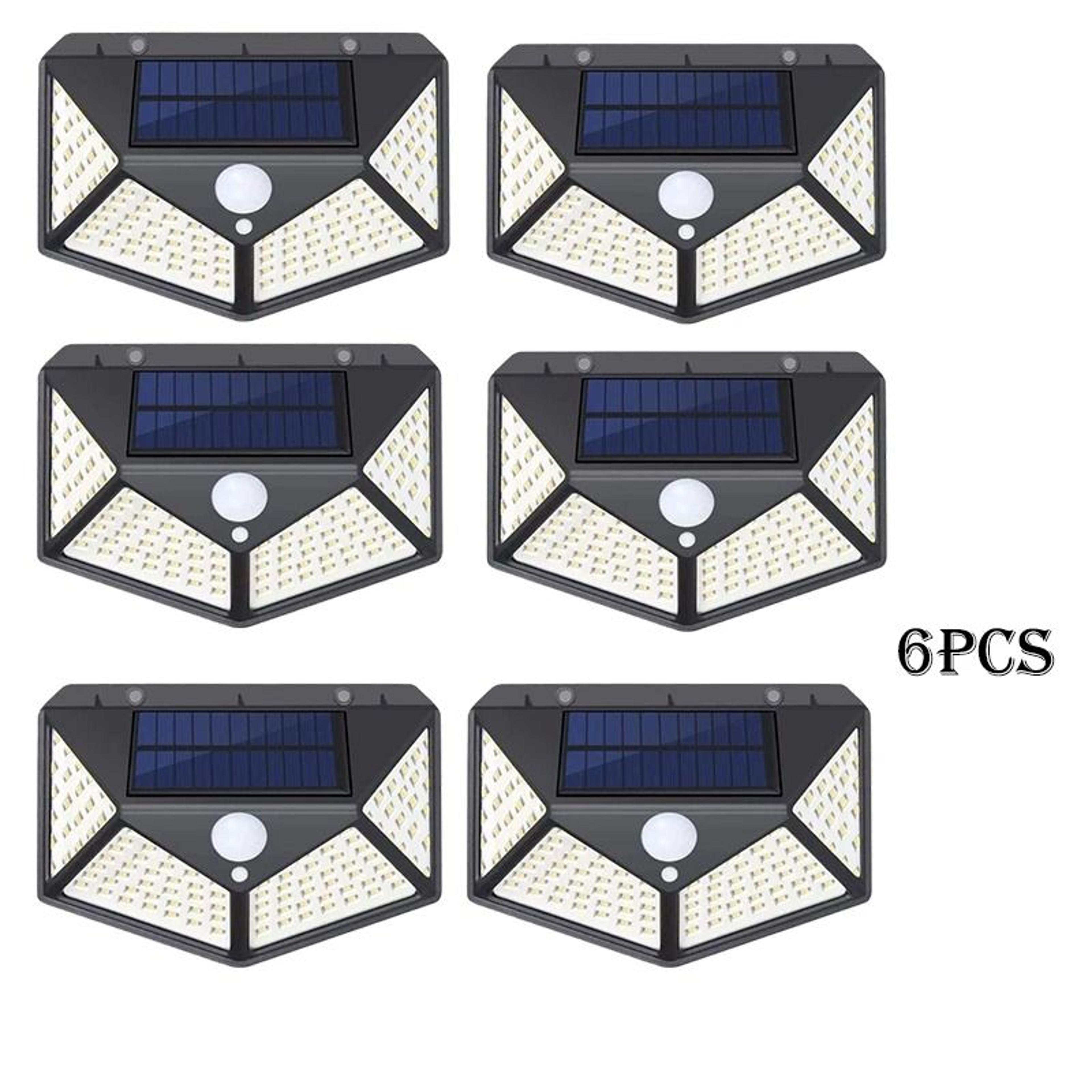 Solar Motion Sensor Wall Lights With 100 LEDs For Outdoor Security 13