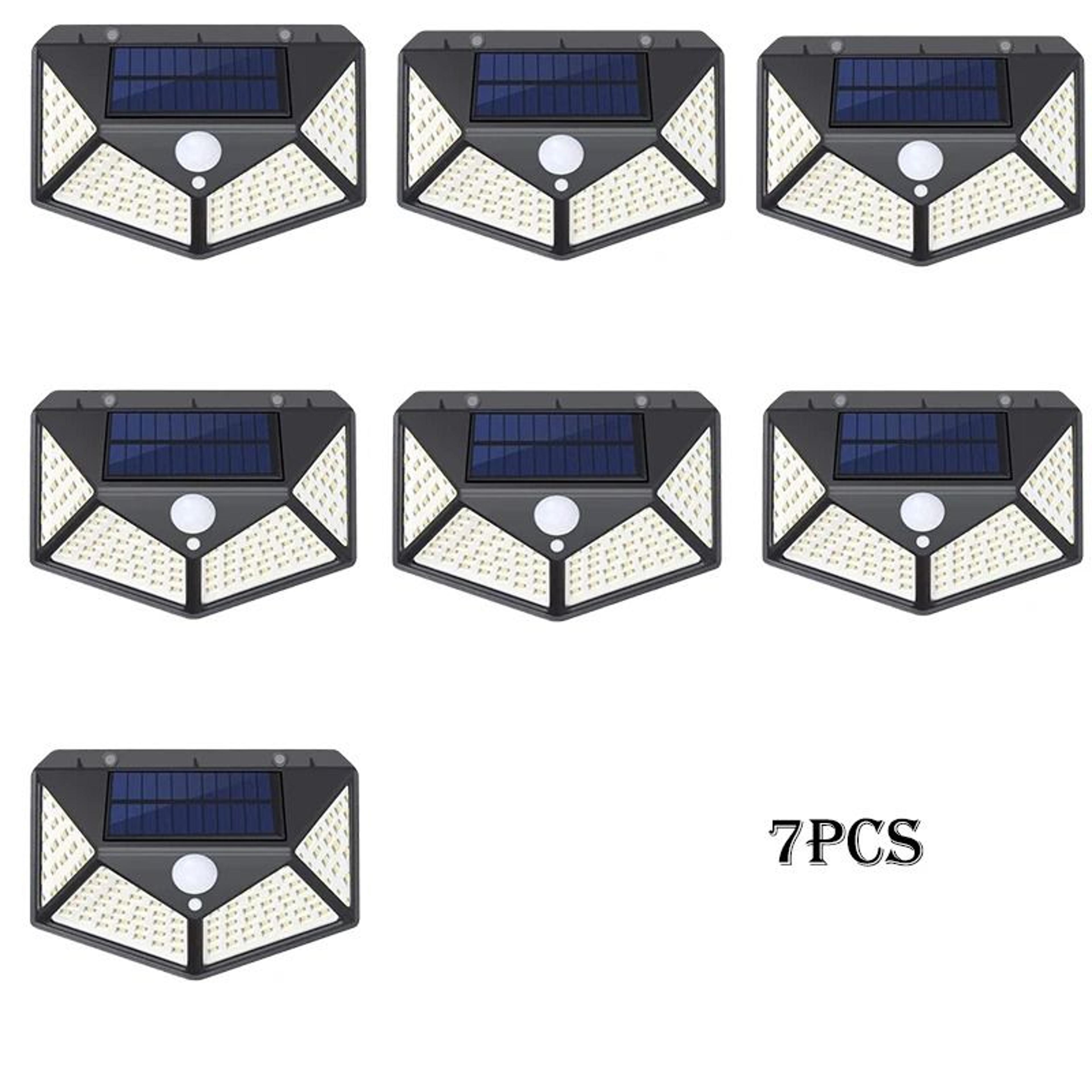 Solar Motion Sensor Wall Lights With 100 LEDs For Outdoor Security 14