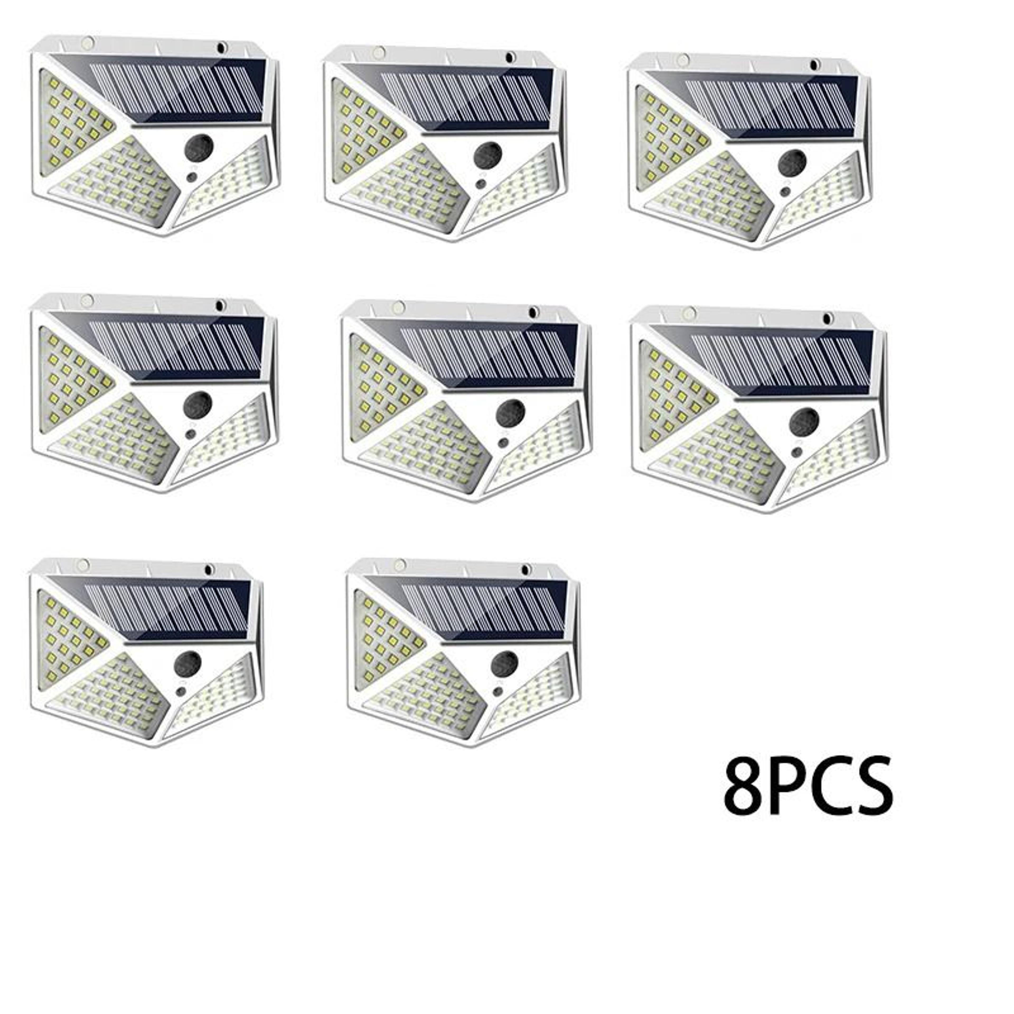 Solar Motion Sensor Wall Lights With 100 LEDs For Outdoor Security 5