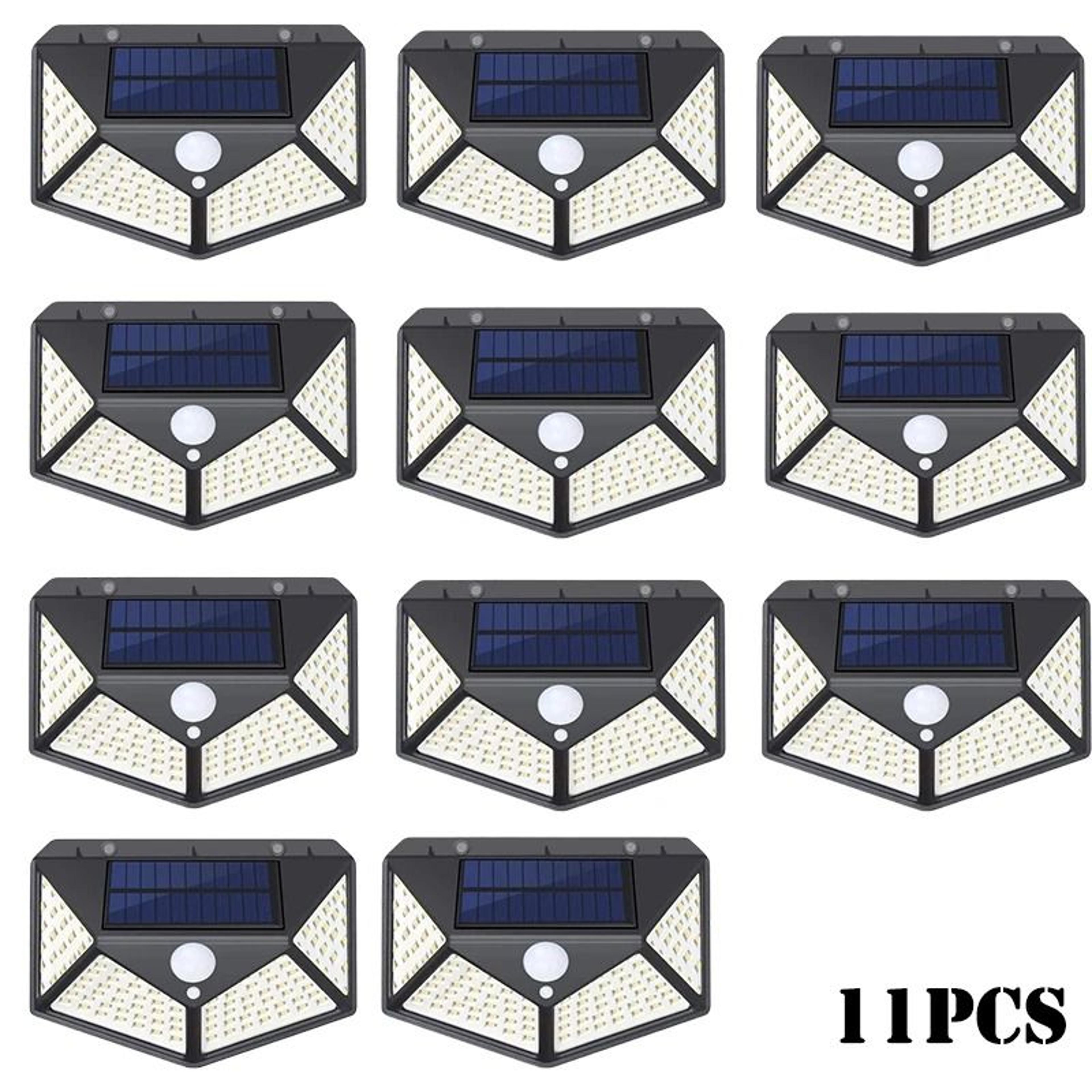 Solar Motion Sensor Wall Lights With 100 LEDs For Outdoor Security 18