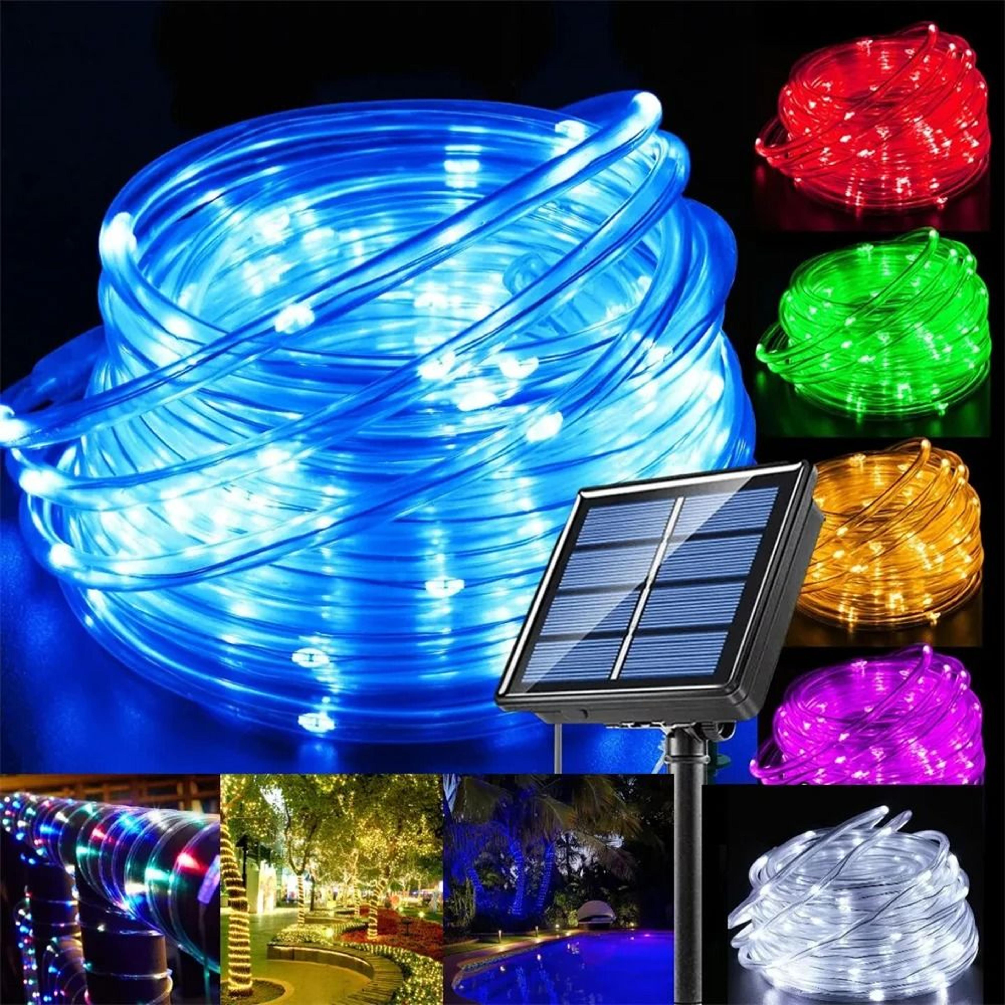 Solar Rope String Lights Create Waterproof Glow For Gardens And Celebrations 0