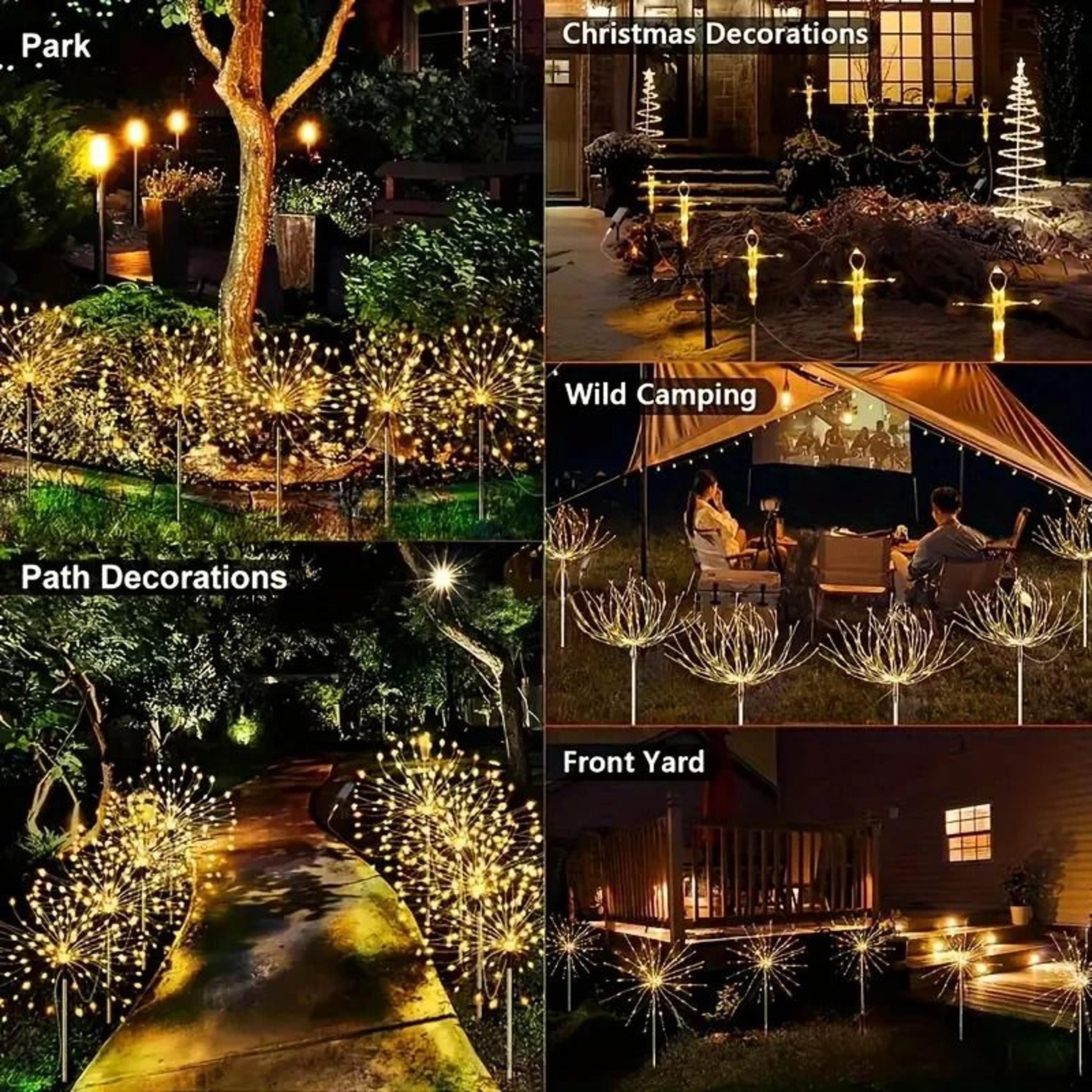 Solar Garden Firework Lights Create Dazzling Outdoor Displays For Every Celebration 7