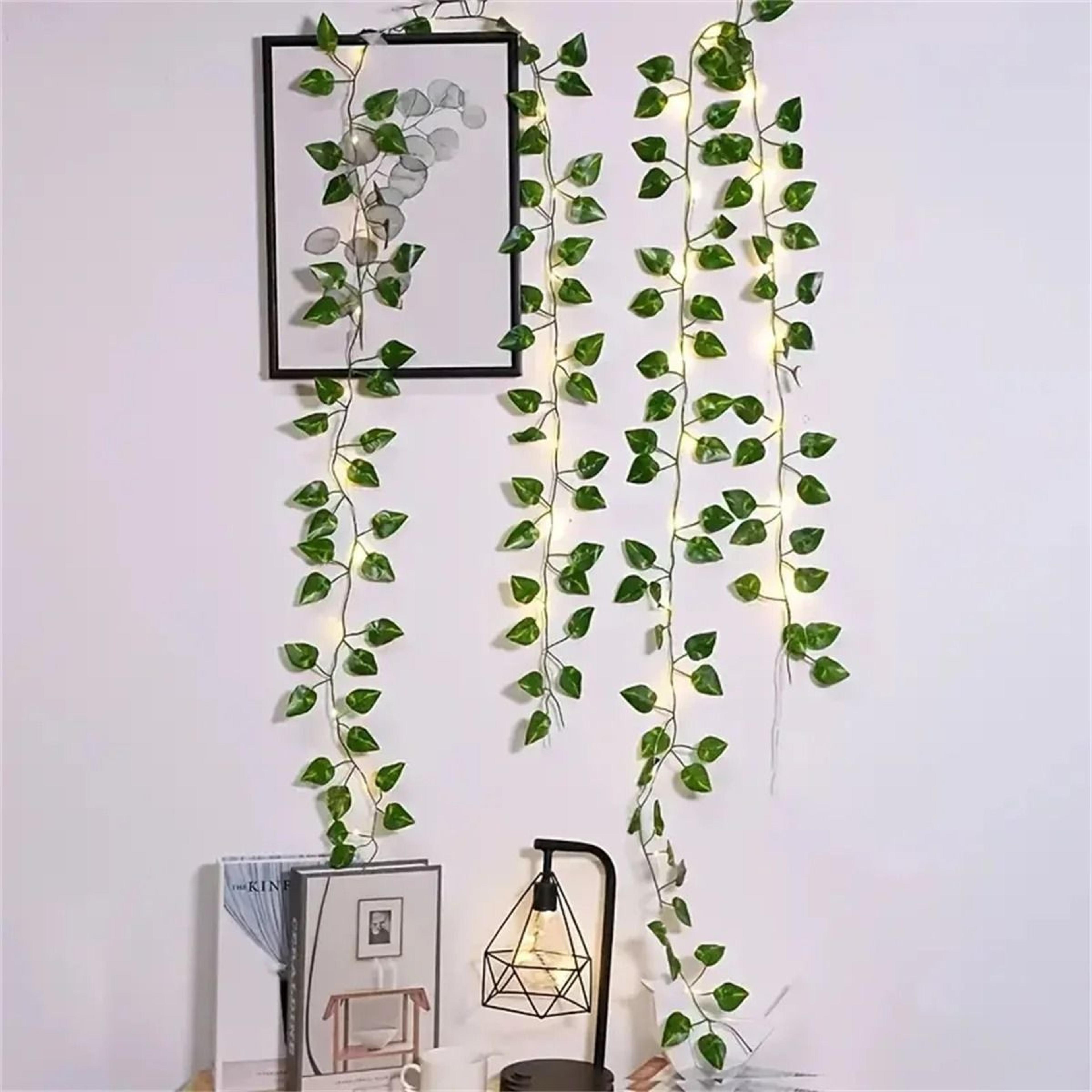 Green Leaf LED String Lights Create Warm Wedding Holiday Garden Ambience 8