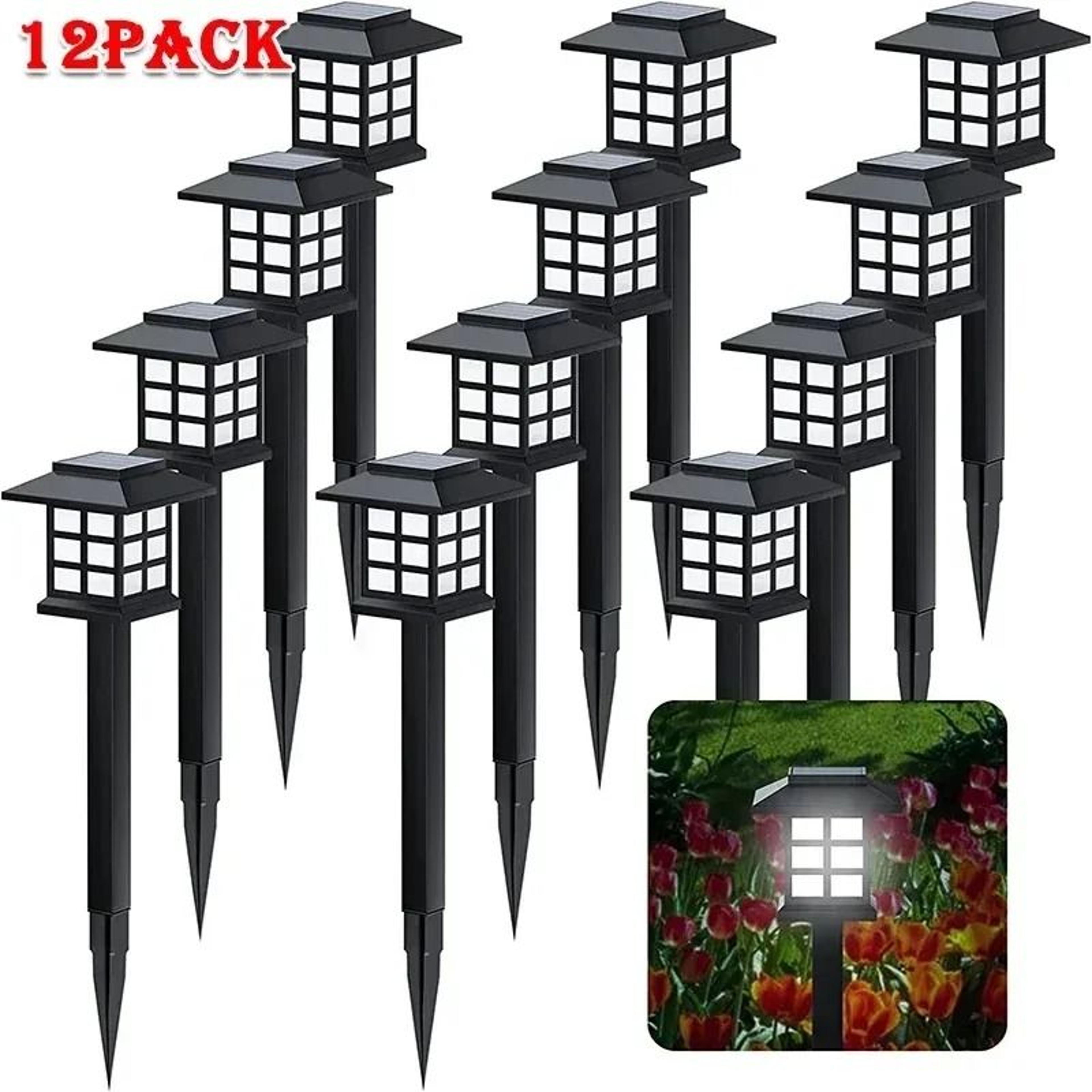 Solar LED Pathway Lights Brighten Gardens Walkways Patios Driveways Every Night 18