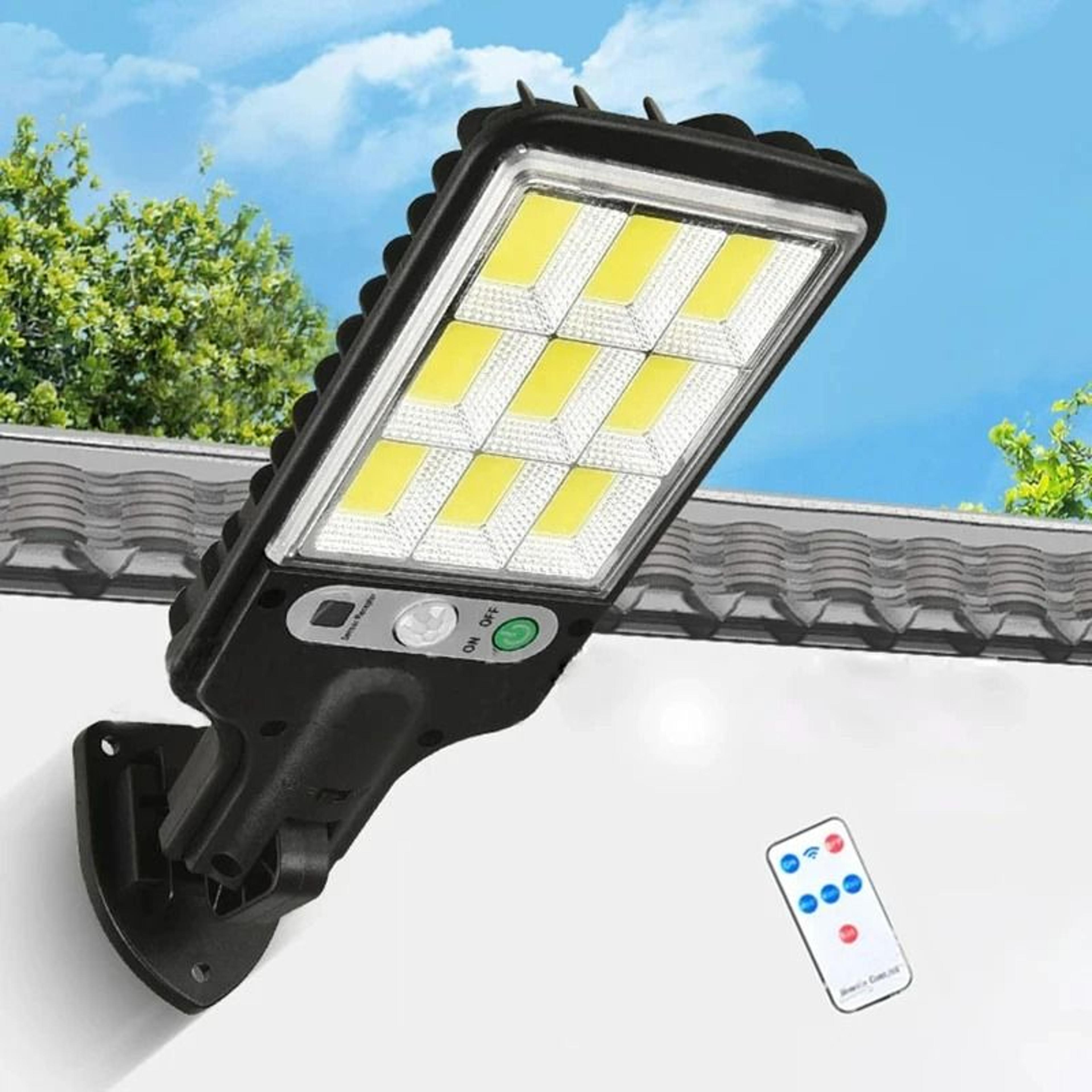 Solar Motion Sensor Street Light Delivers Wide Security Illumination Outdoors Automatically 7