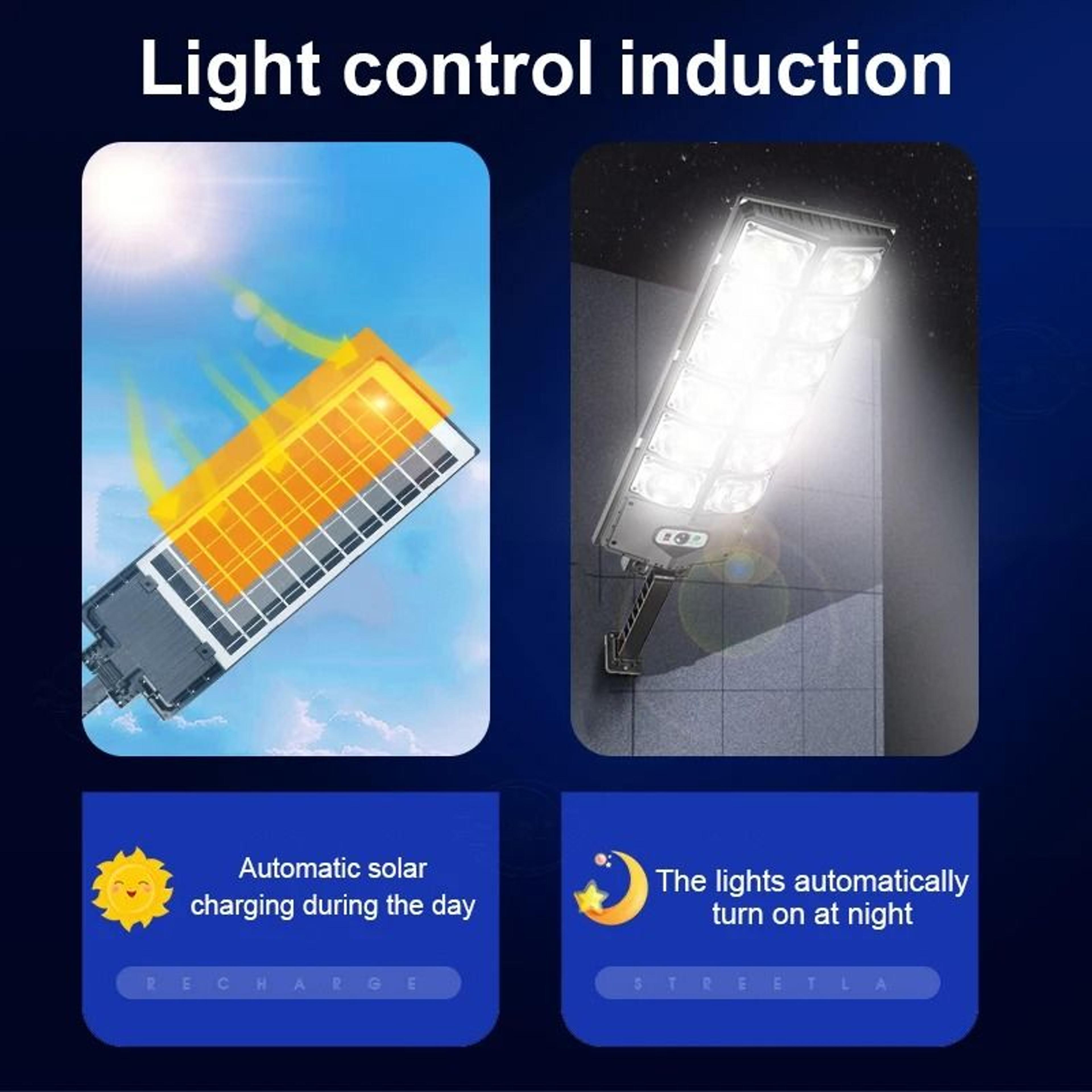 Solar Motion Sensor Street Light For Bright Outdoor Yard Garden Security 9