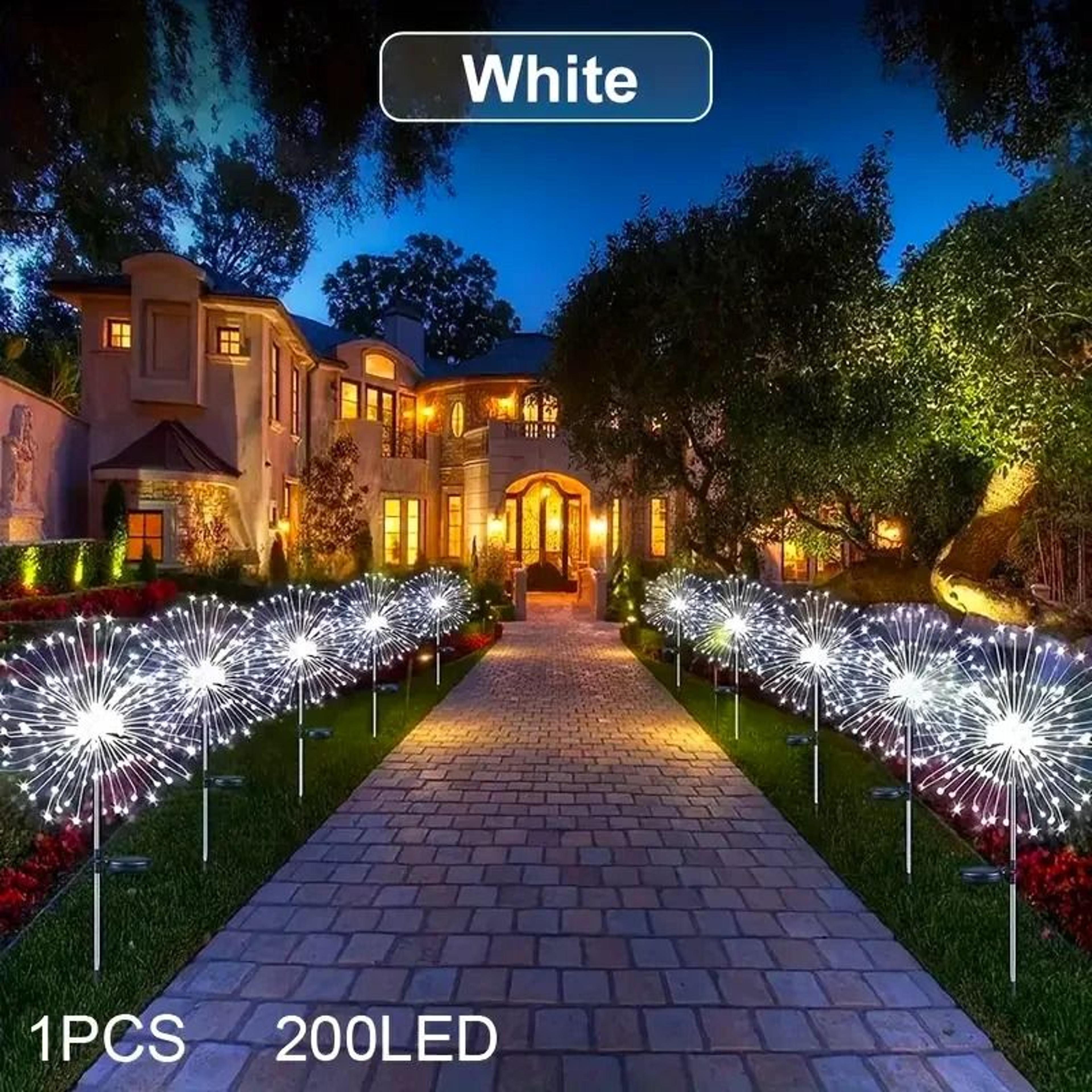 Solar Firework Dandelion Garden Lights For Magical Waterproof Lawn Pathway Decor 10