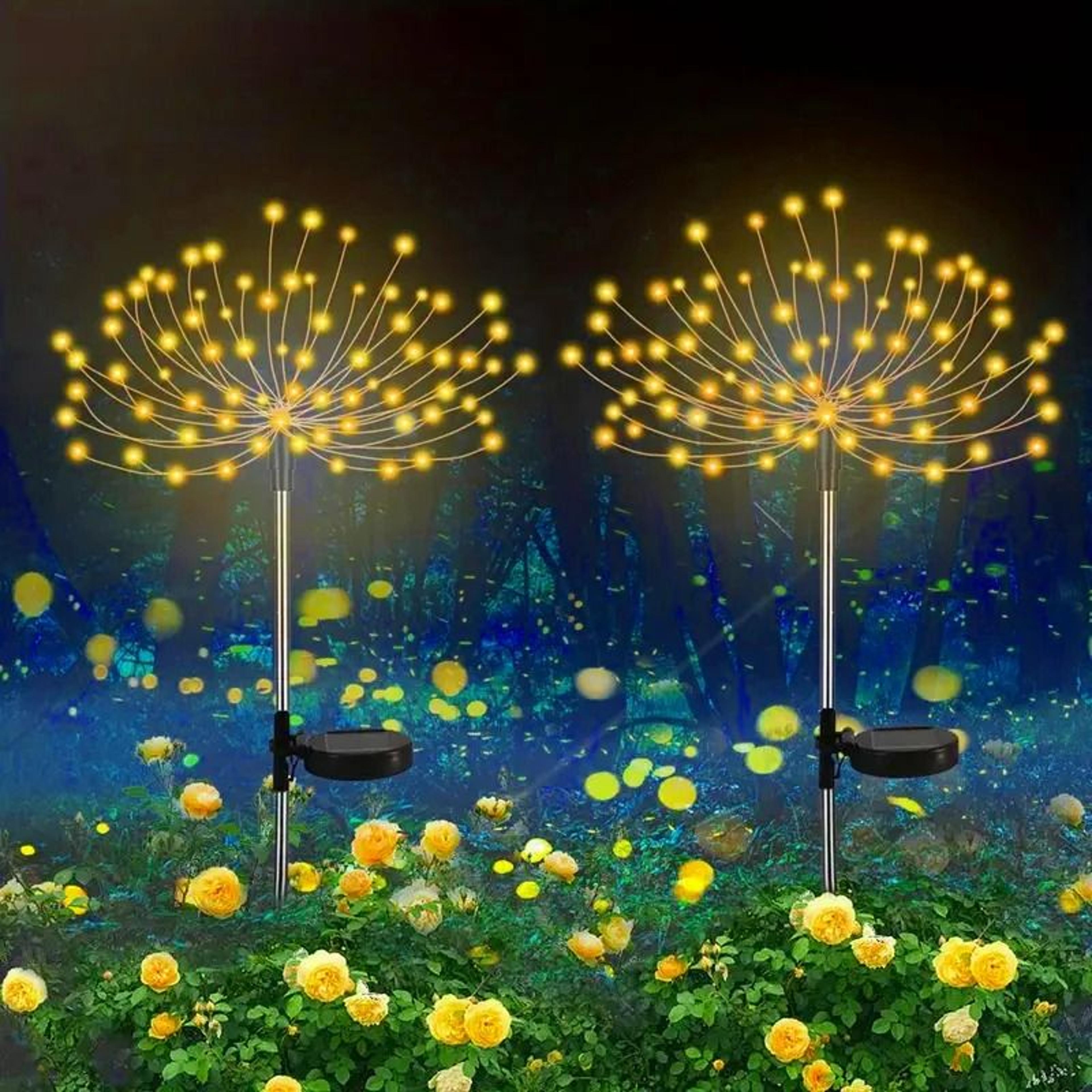 Solar Firework Dandelion Garden Lights For Magical Waterproof Lawn Pathway Decor 4