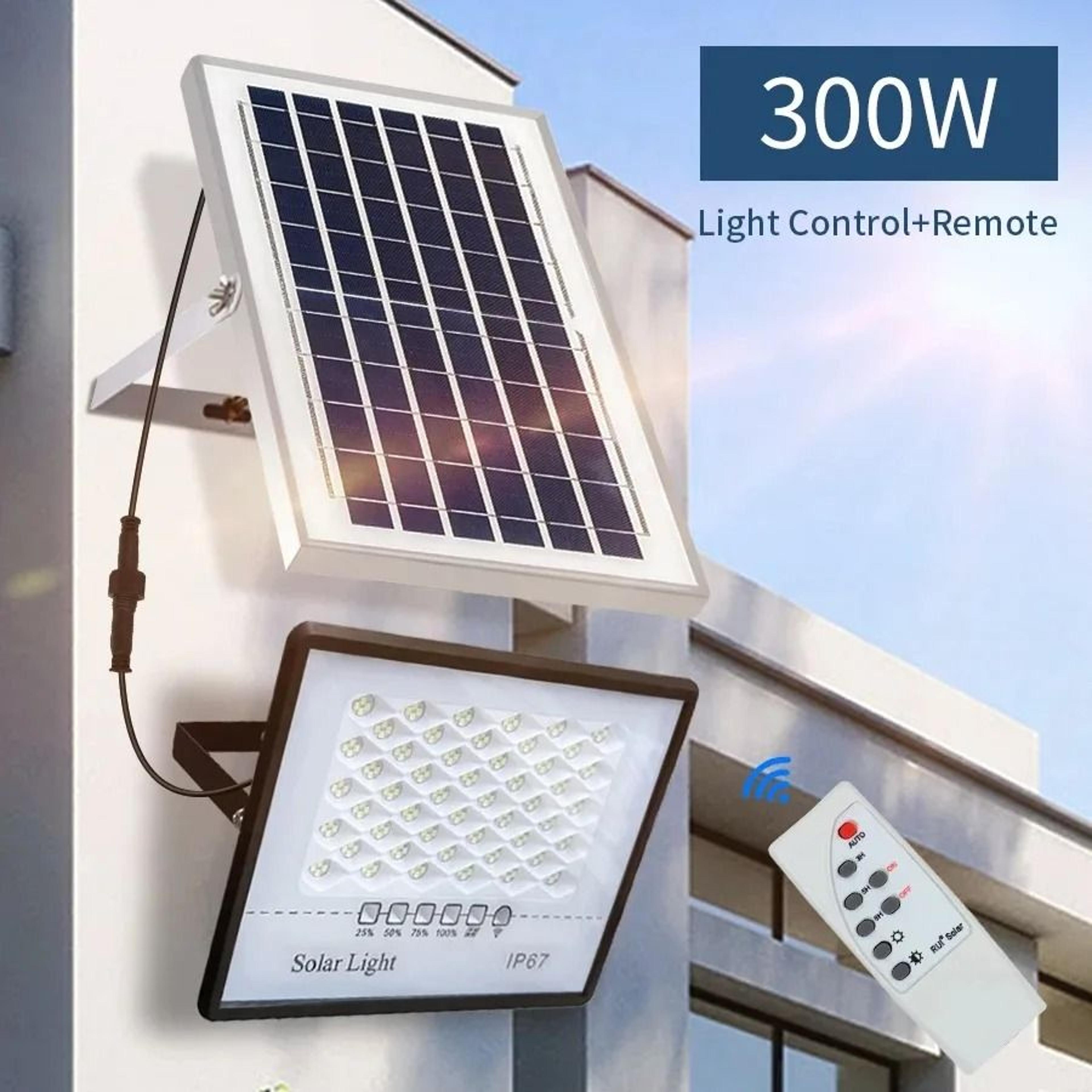 Solar Remote Control Floodlight For Waterproof Outdoor Garden Wall Security Lighting 0