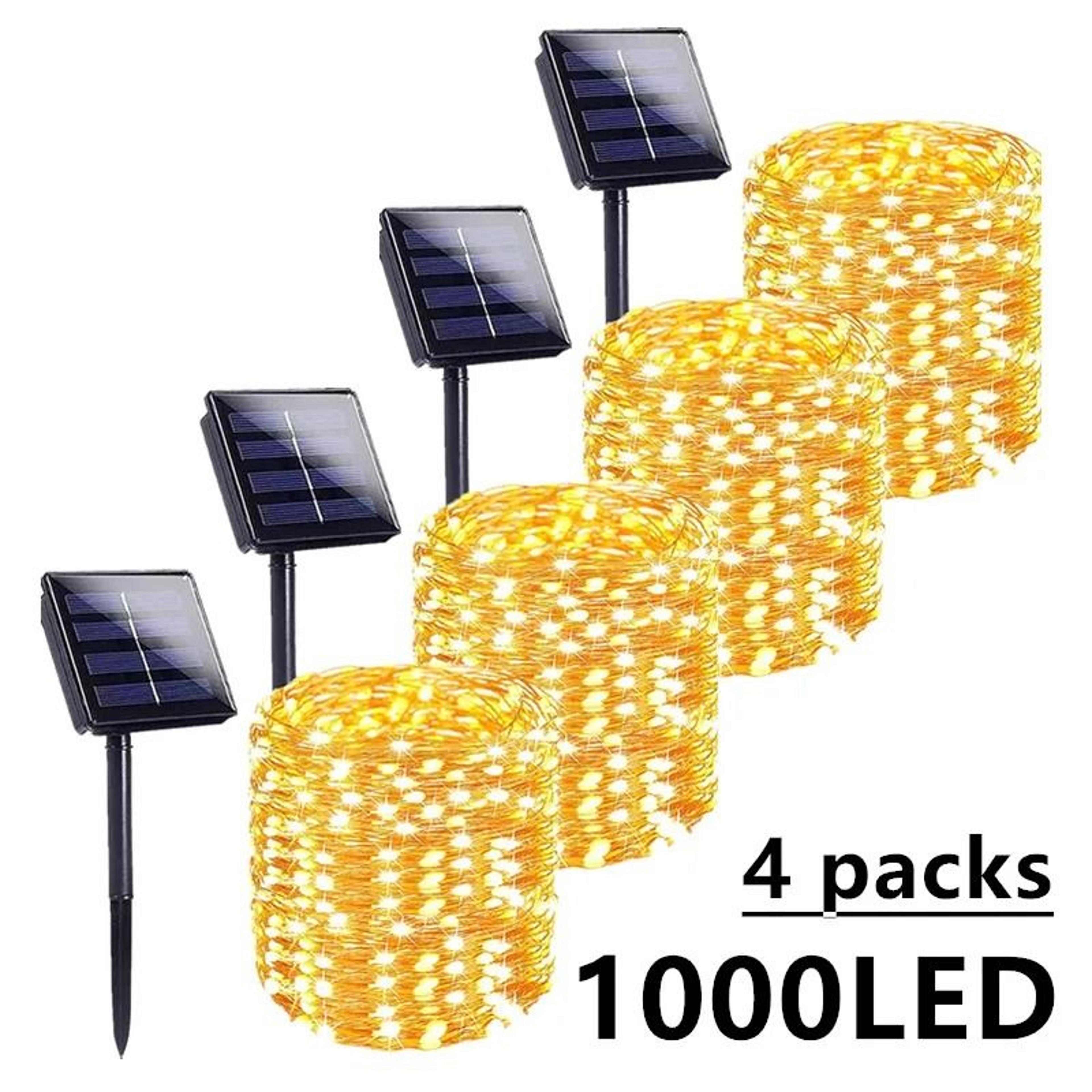 Solar Twinkle String Lights For Waterproof Outdoor Garden Christmas Party Decor 0