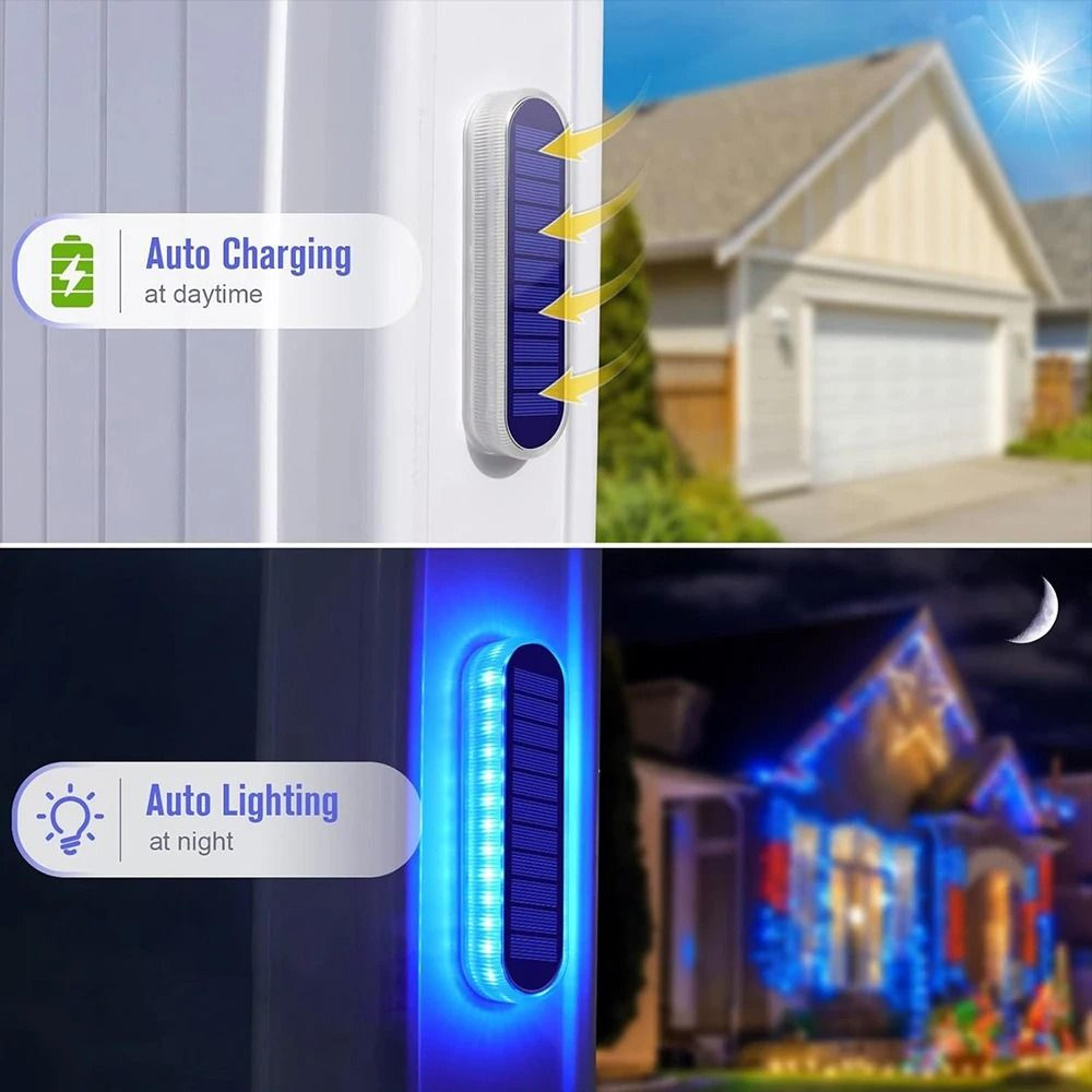 Solar Deck Lights For Waterproof Automatic Steps Docks Driveways Patios Fences 12