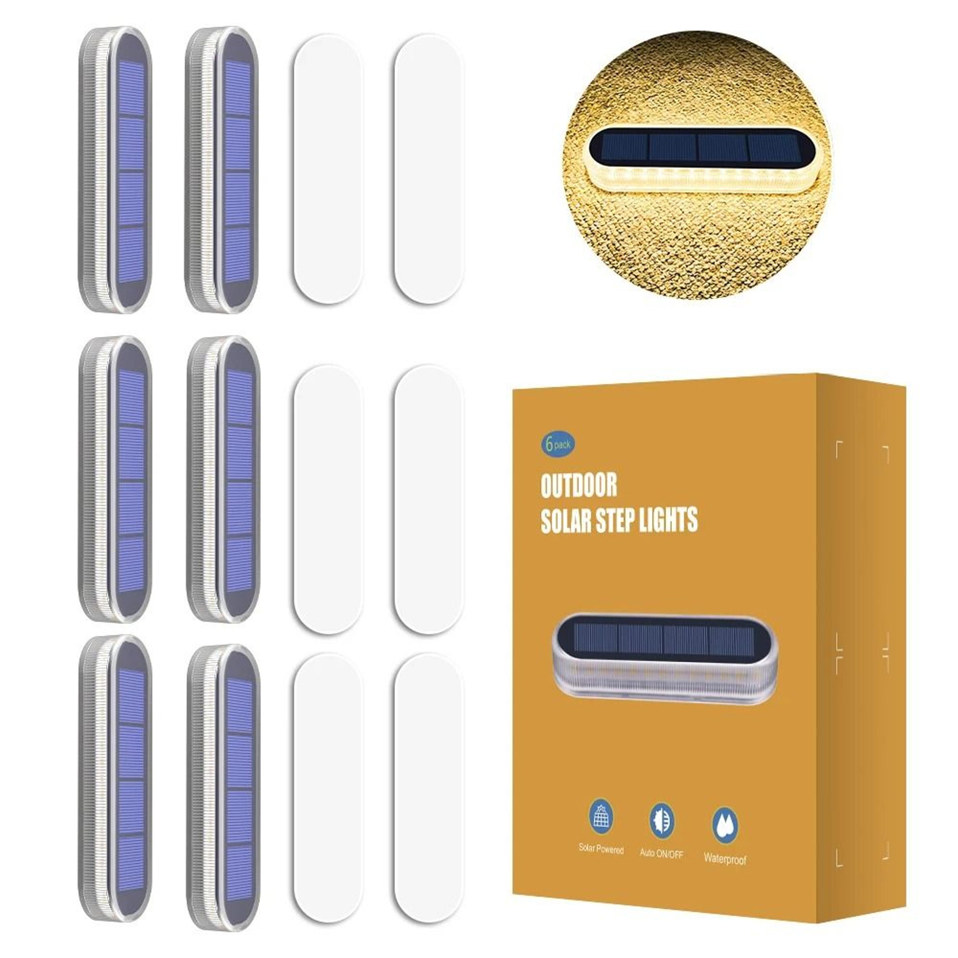 Solar Deck Lights For Waterproof Automatic Steps Docks Driveways Patios Fences 4
