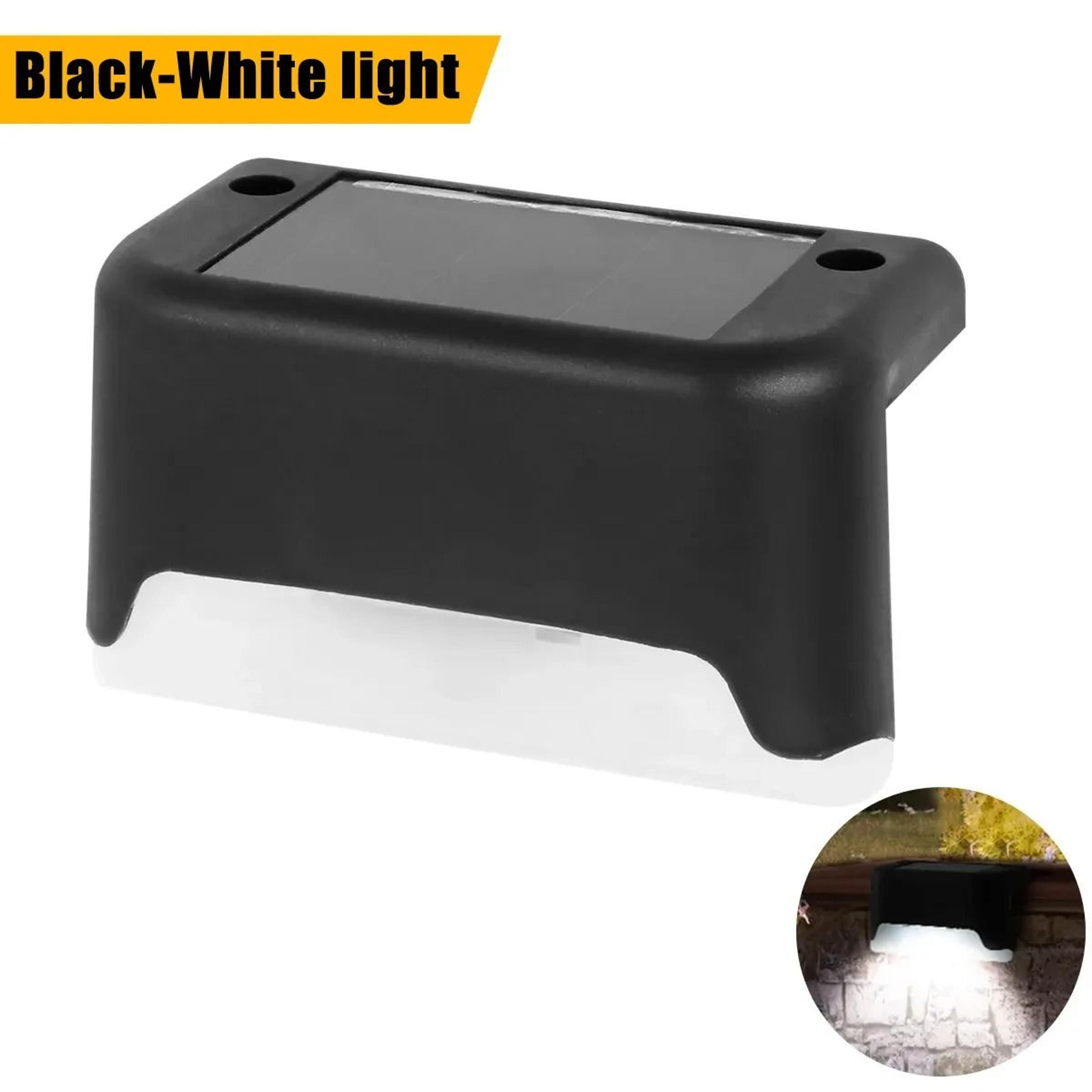 Warm White Solar Step Lights For Safe Outdoor Stair Patio Fence 2