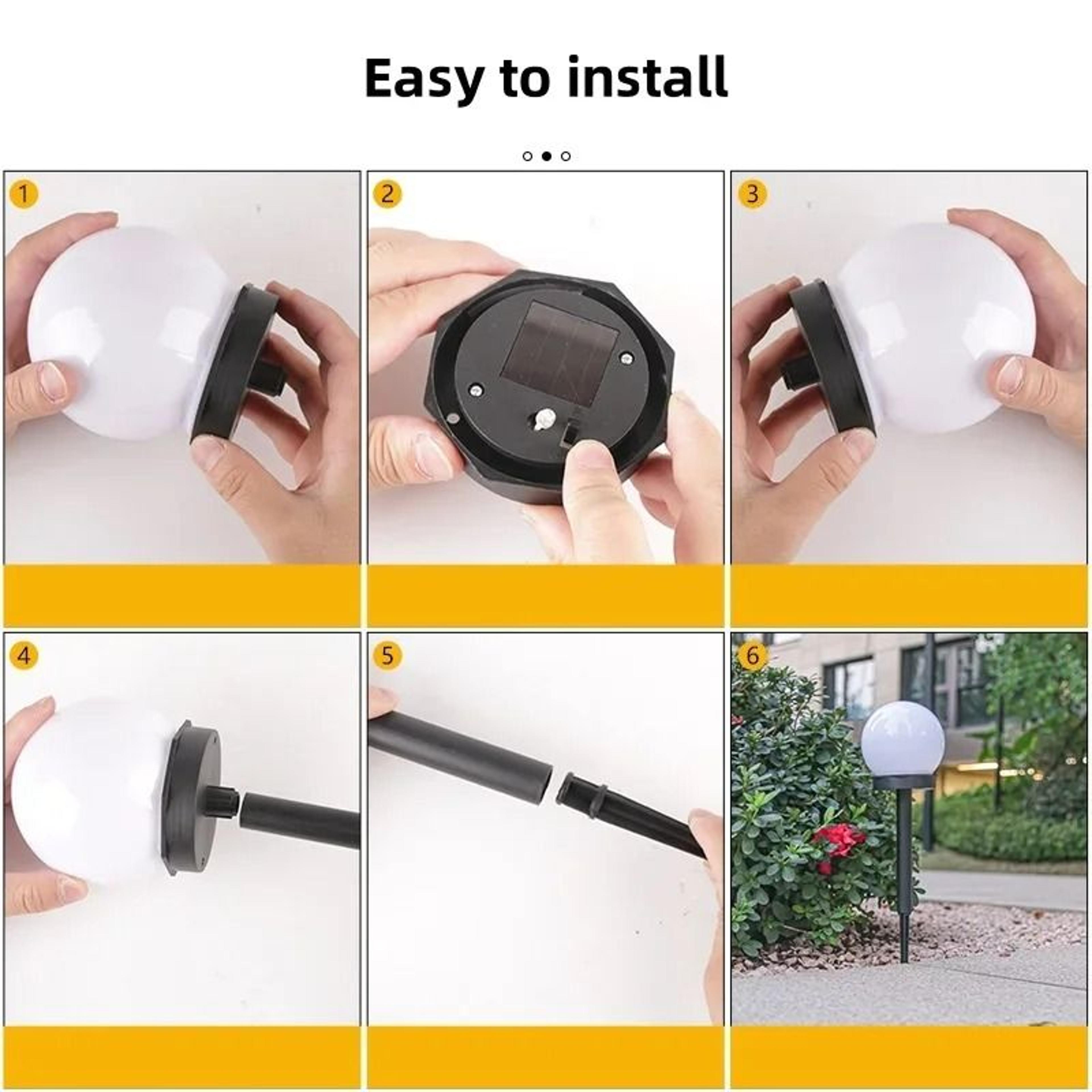 Solar Globe Garden Light For Elegant Yard Pathway Lawn Decoration Lighting 4
