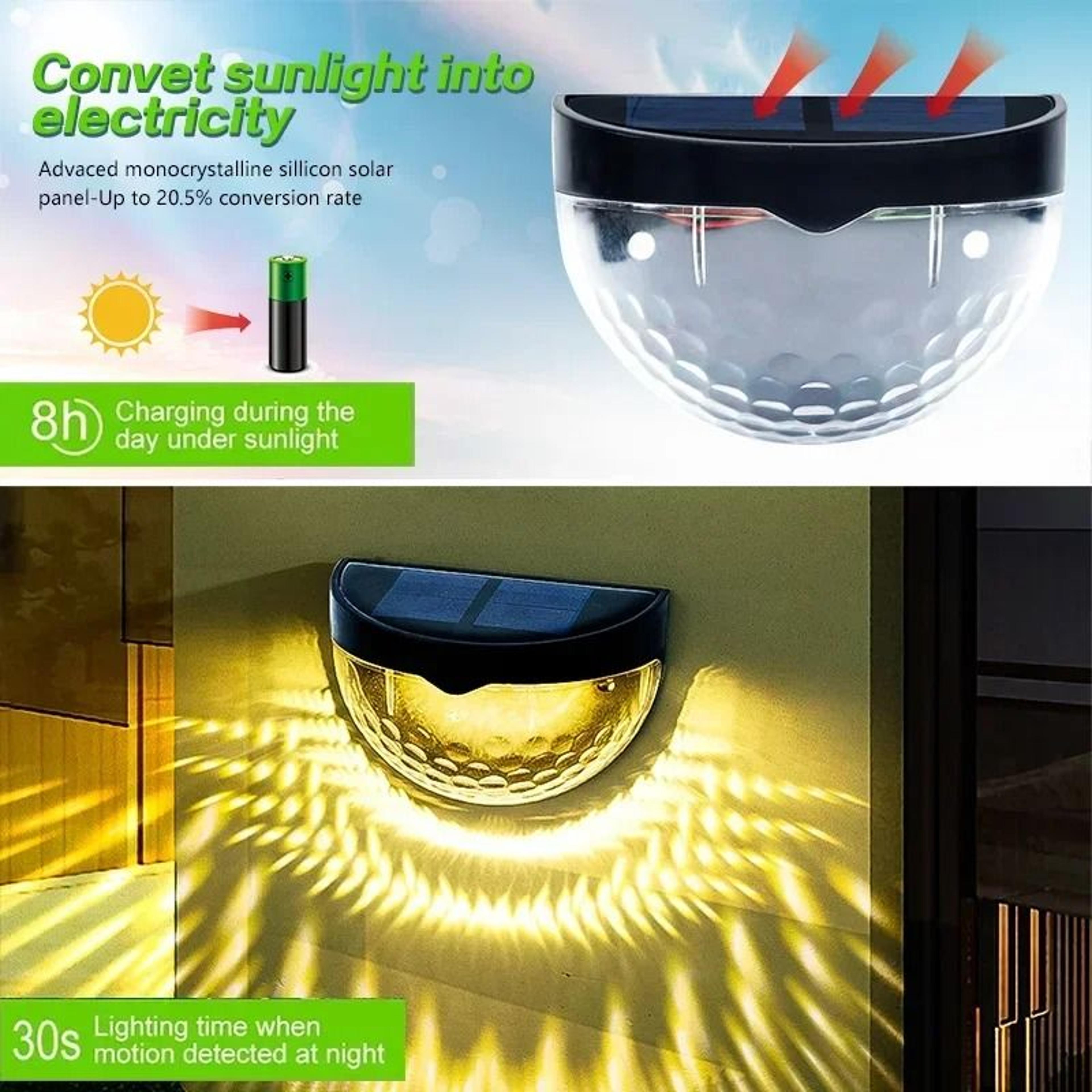 Solar Fence Wall Lights For Elegant Garden Path And Terrace Ambience 9