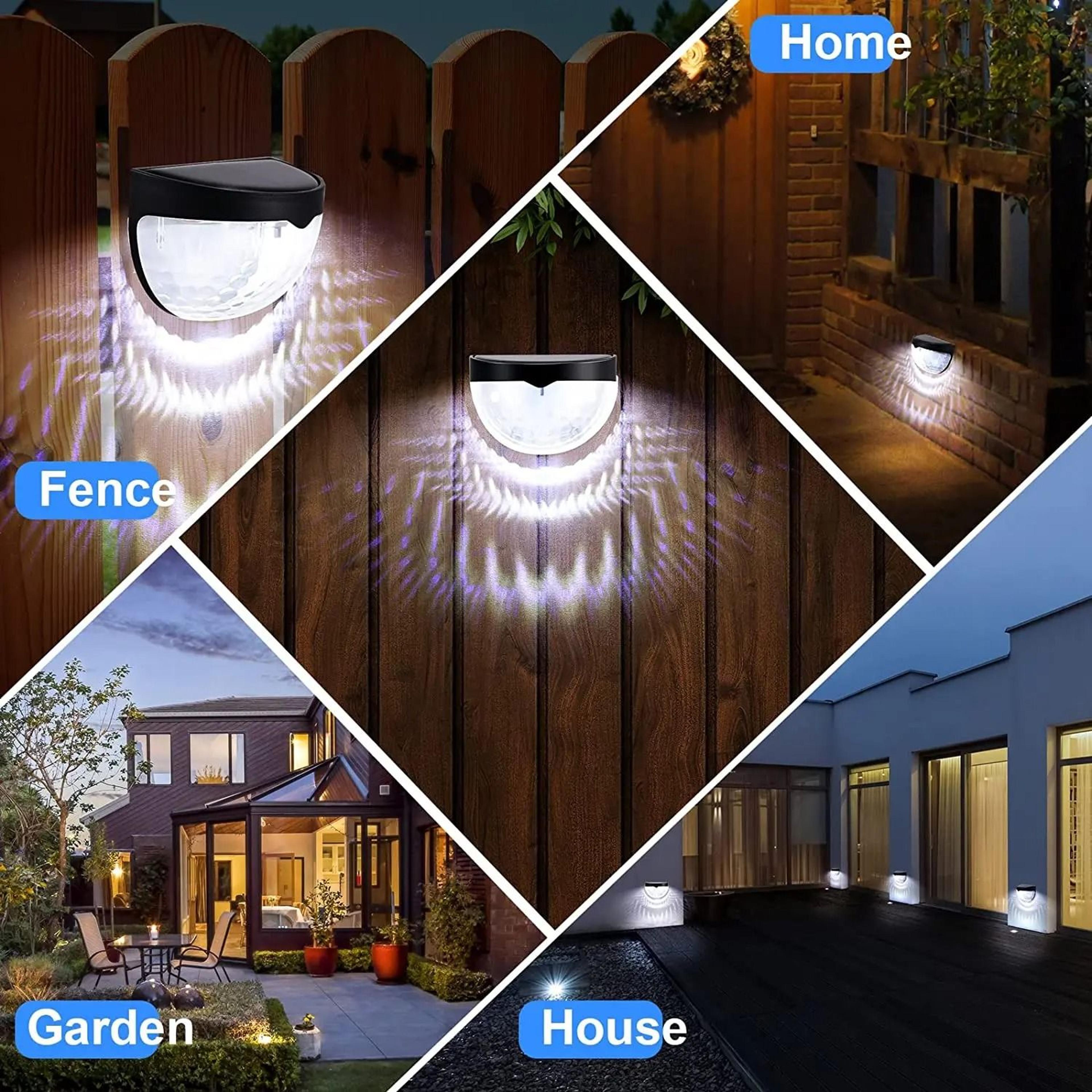 Solar Fence Wall Lights For Elegant Garden Path And Terrace Ambience 7