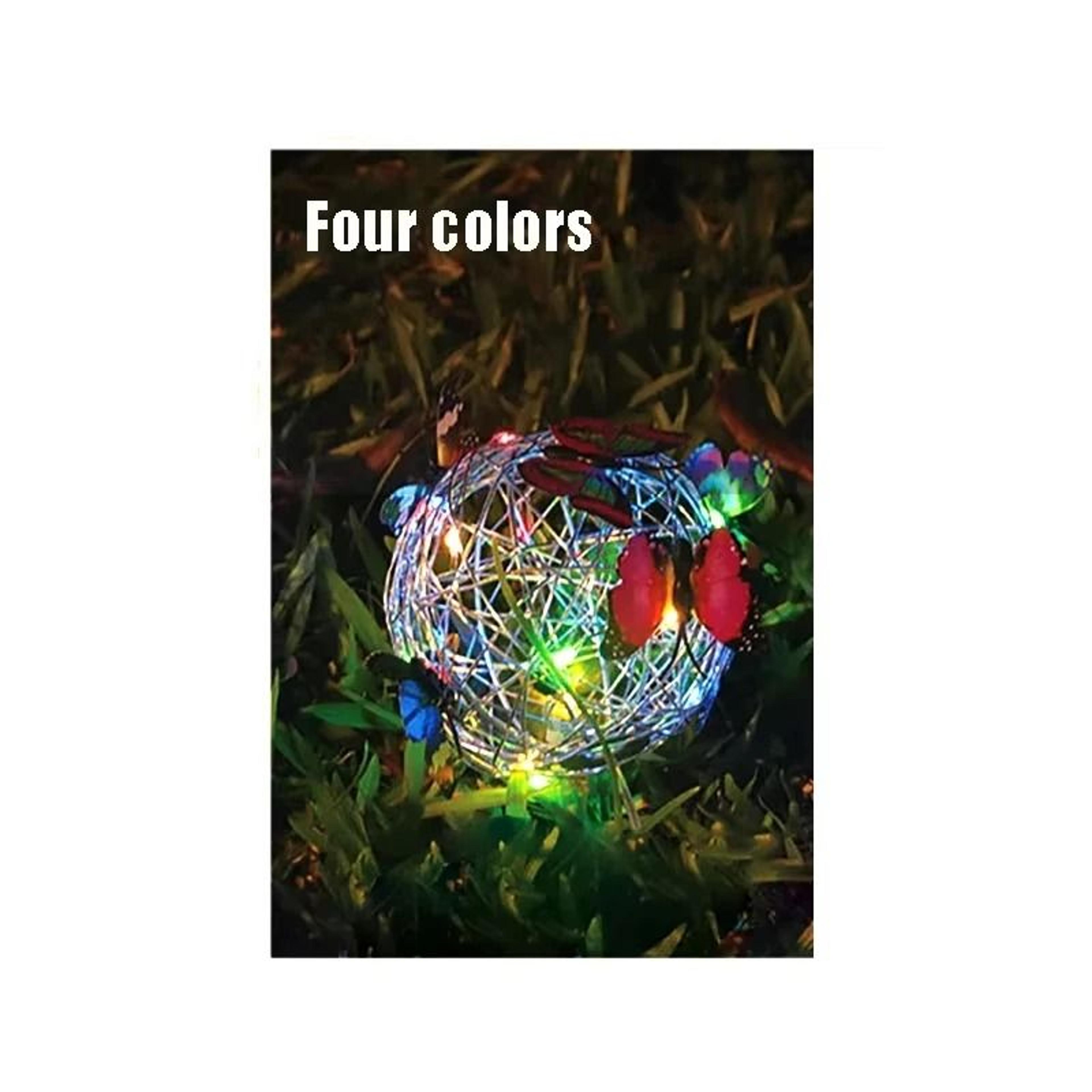 Colorful Solar Butterfly Wind Chime Light For Garden Yard Hanging Decor 1