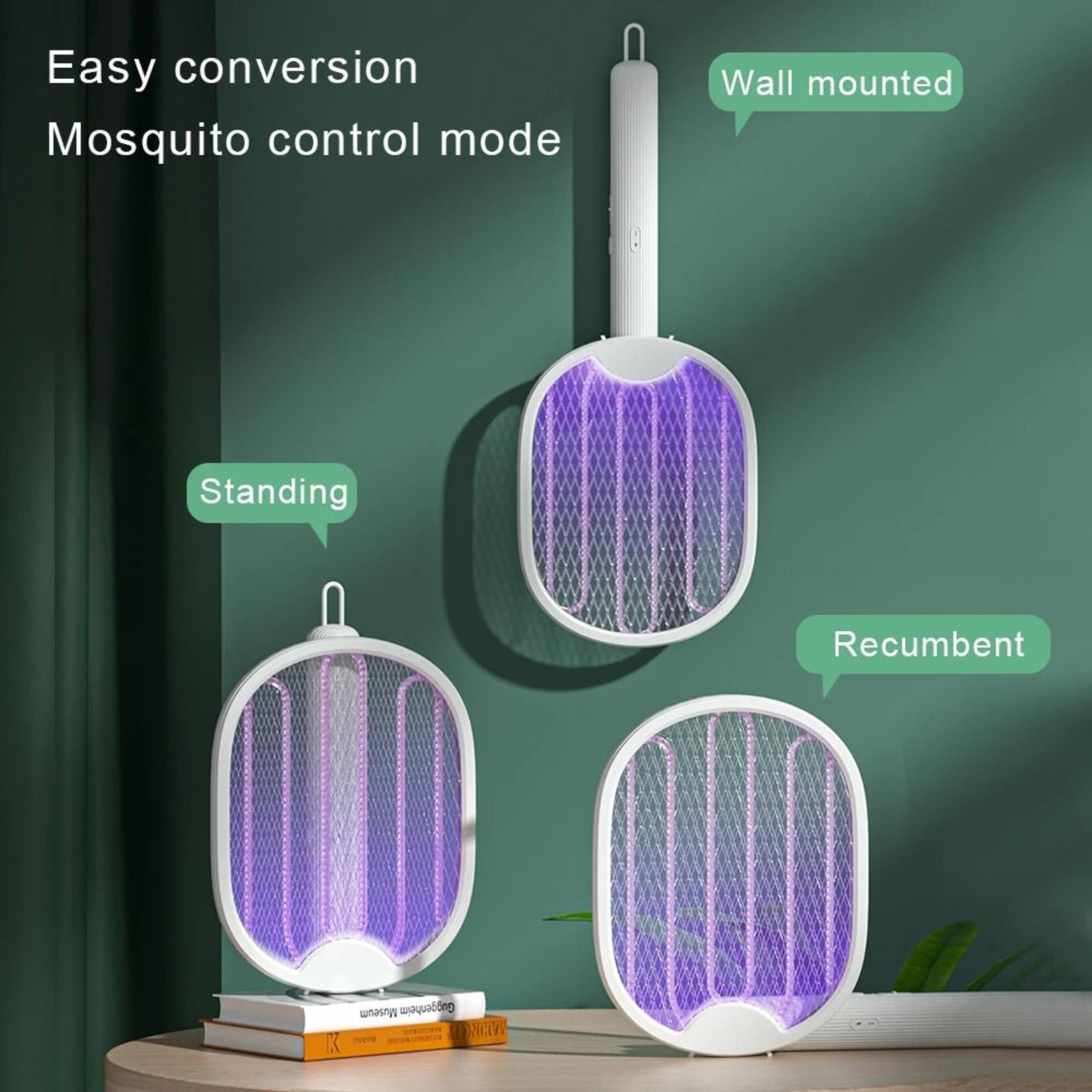 Rechargeable Foldable Mosquito Swatter With UV Trap For Easy Pest Control 3