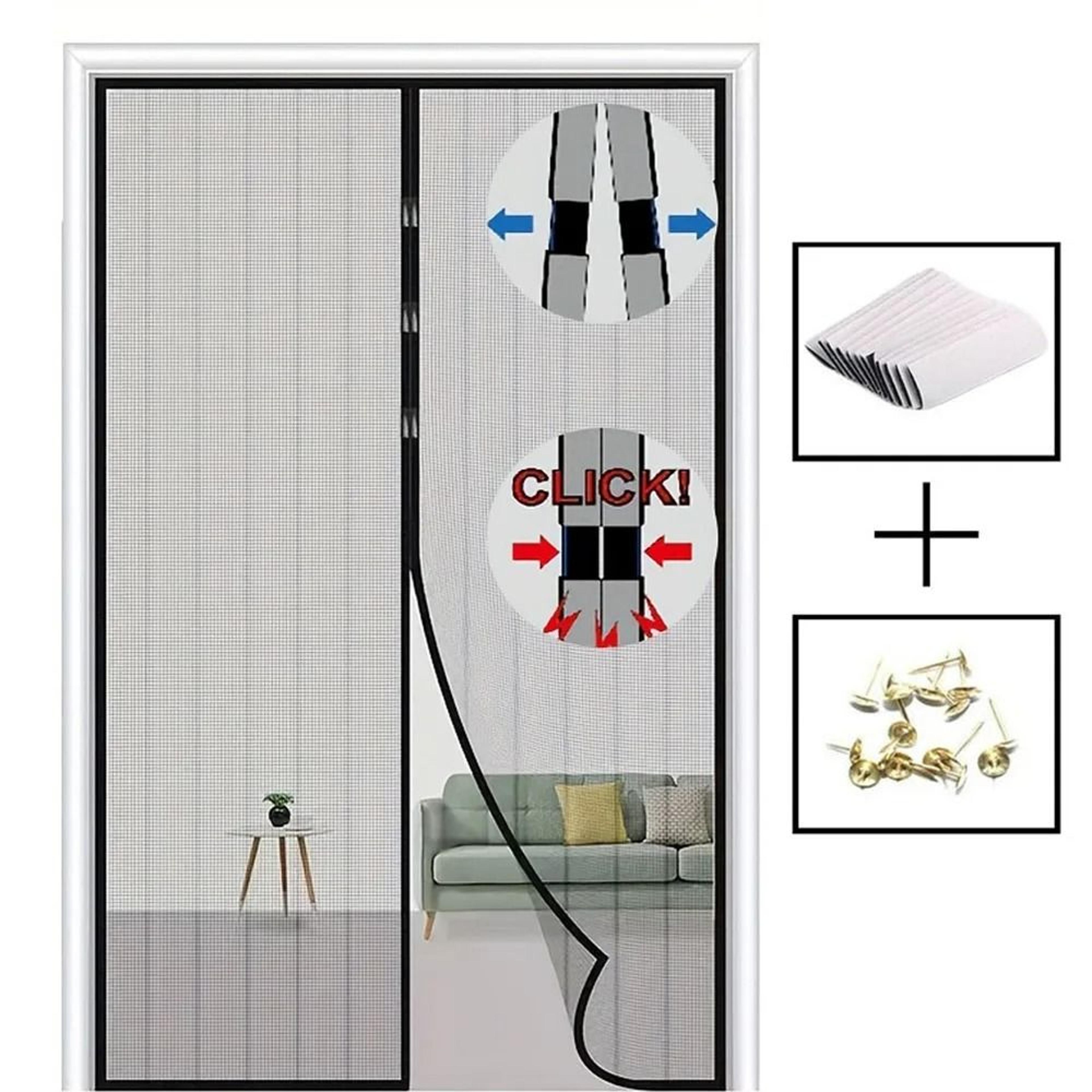 Automatic Closing Magnetic Screen Door Mesh For Easy Bug Protection Home 3