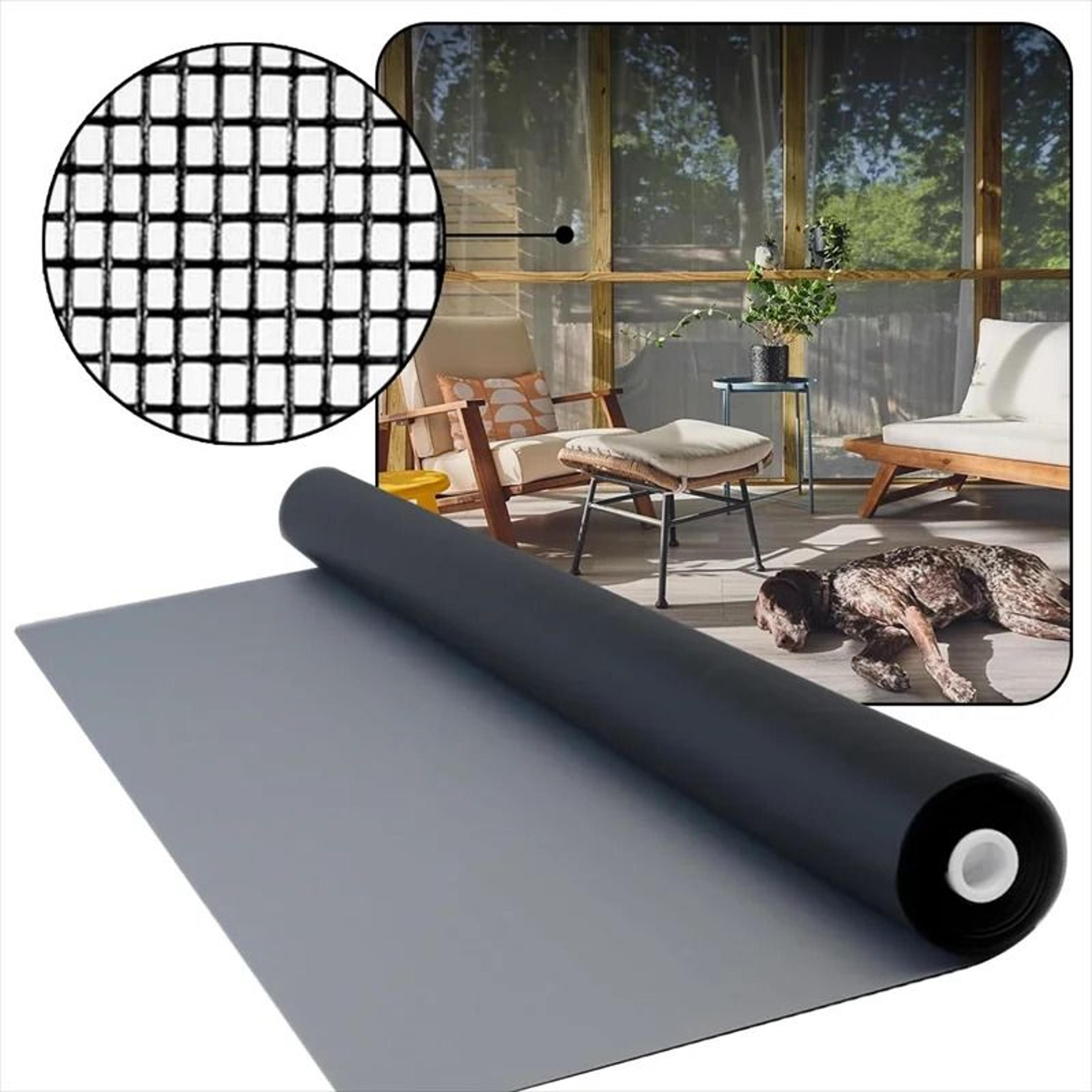 Durable Fiberglass Window Screen Mesh Replacement For Doors And Bug Protection 9
